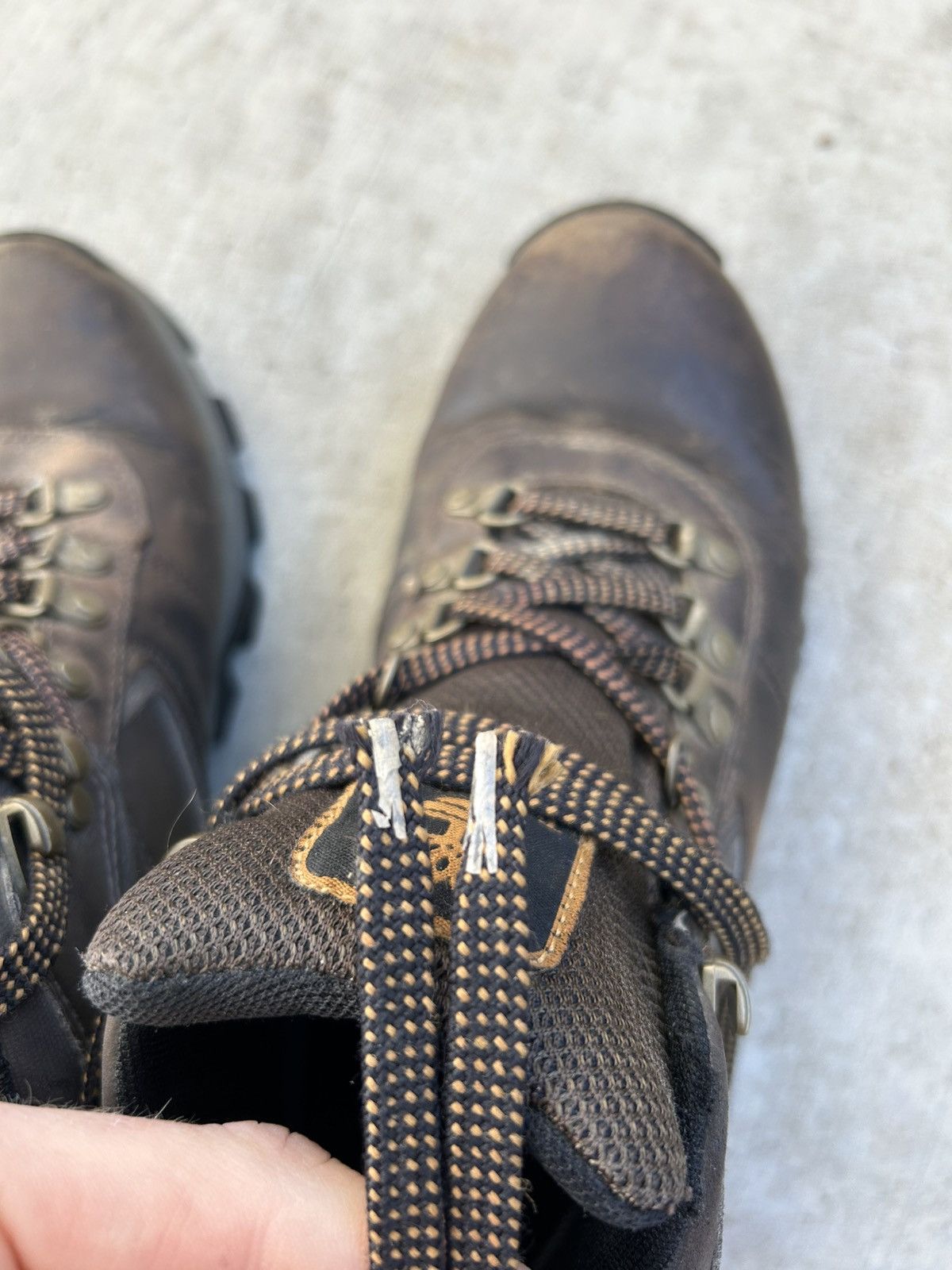 Timberland Timberland Waterproof Leather Hiking Boots Mid Cut Size US 8.5 / EU 41-42 - 9 Thumbnail