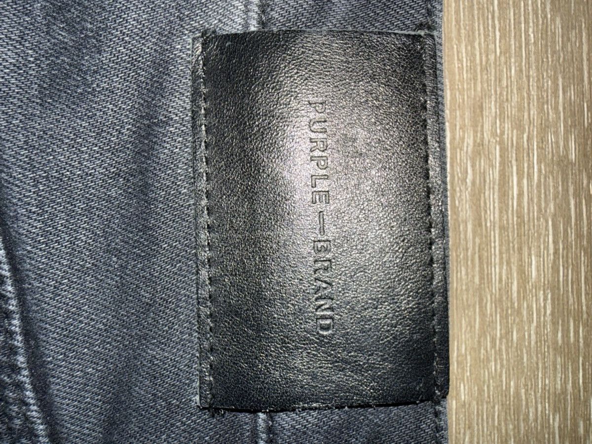 Purple Brand Purple Brand Black Ripped Jeans Size US 33 - 3 Thumbnail
