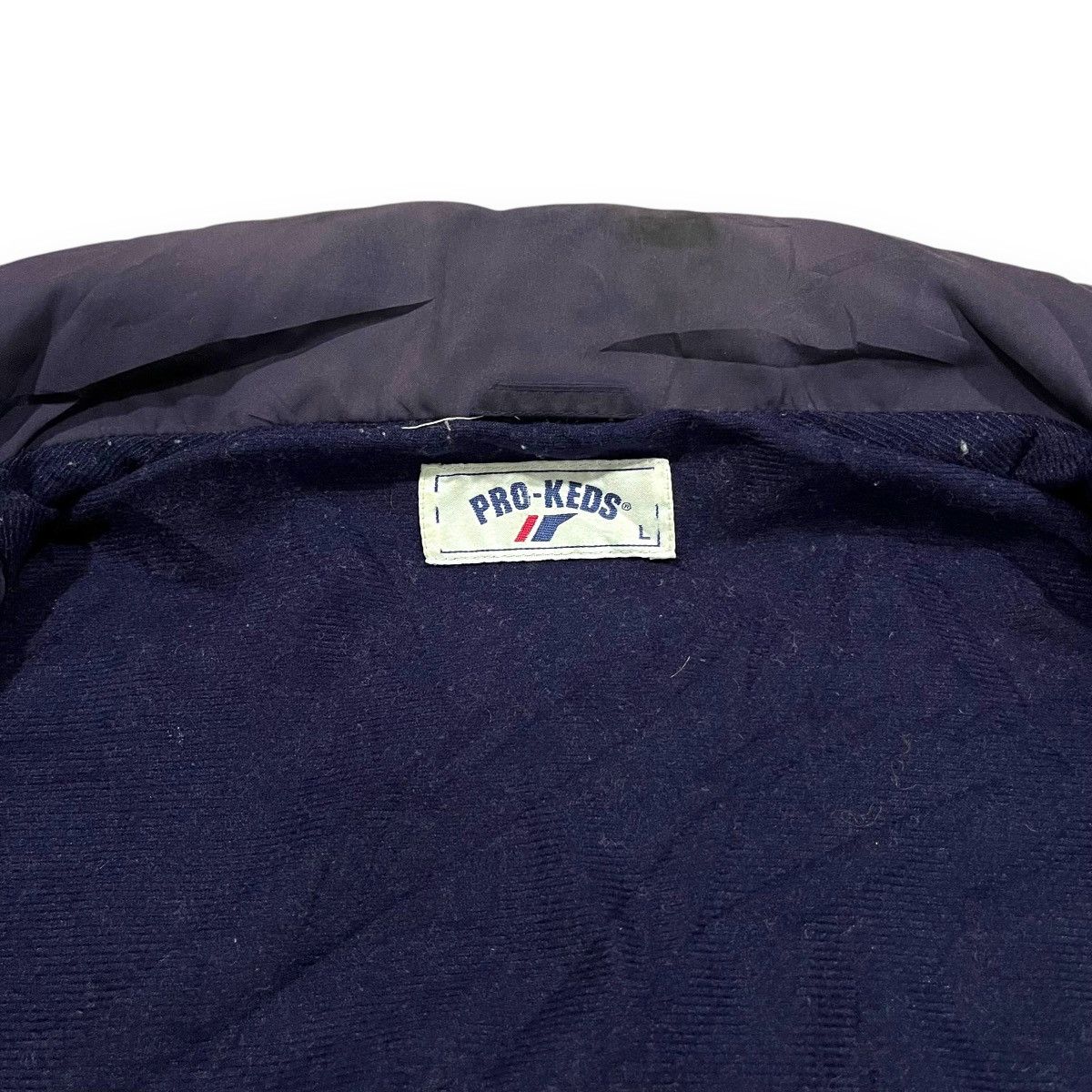 Pro-Keds × Vintage PRO-KEDS Hidden Hoodie Logo Spellout Bomber Jacket Size US L / EU 52-54 / 3 - 6 Thumbnail