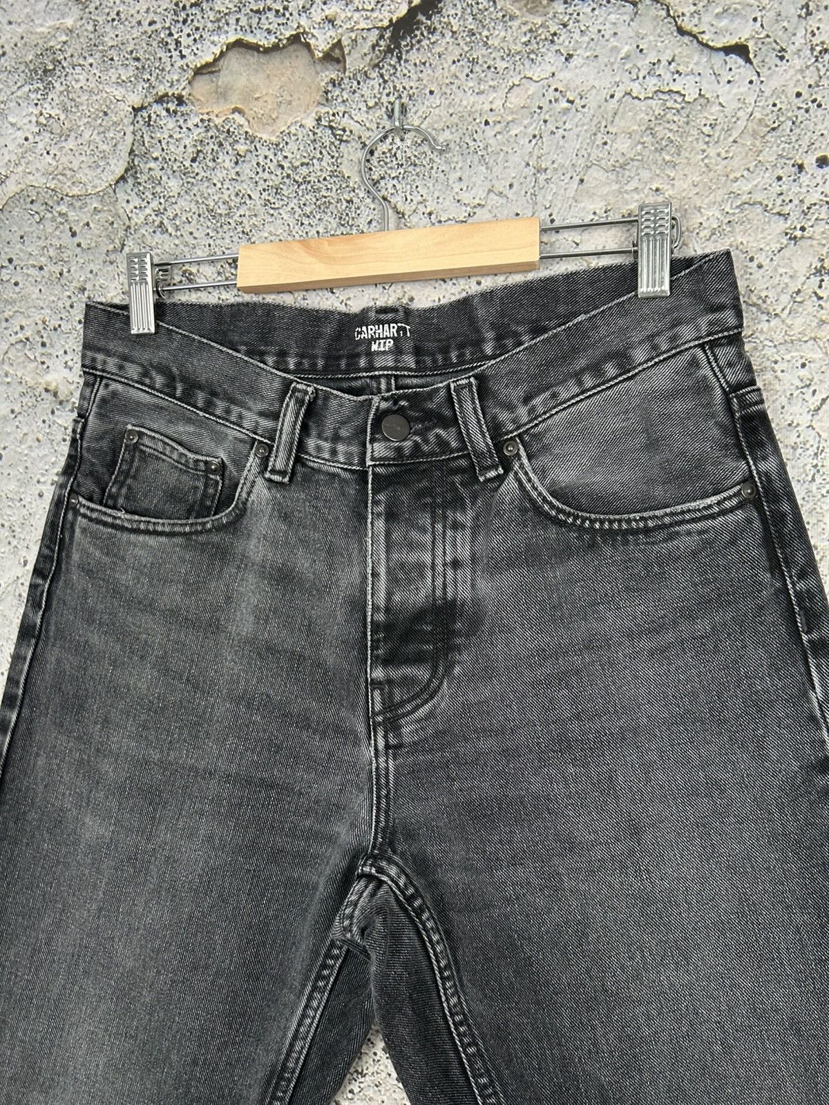 Carhartt Carhartt WIP Newel Pant Washed Black Denim Jeans Skate Size US 28 / EU 44 - 4 Thumbnail