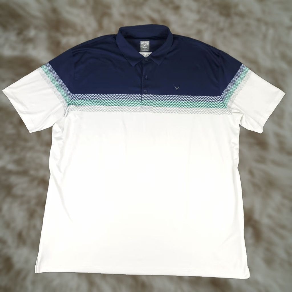 Callaway Callaway Polo Shirt Mens 2XL Blue White Opti Dri Golf Performance Stained Size US XXL / EU 58 / 5 - 1 Thumbnail