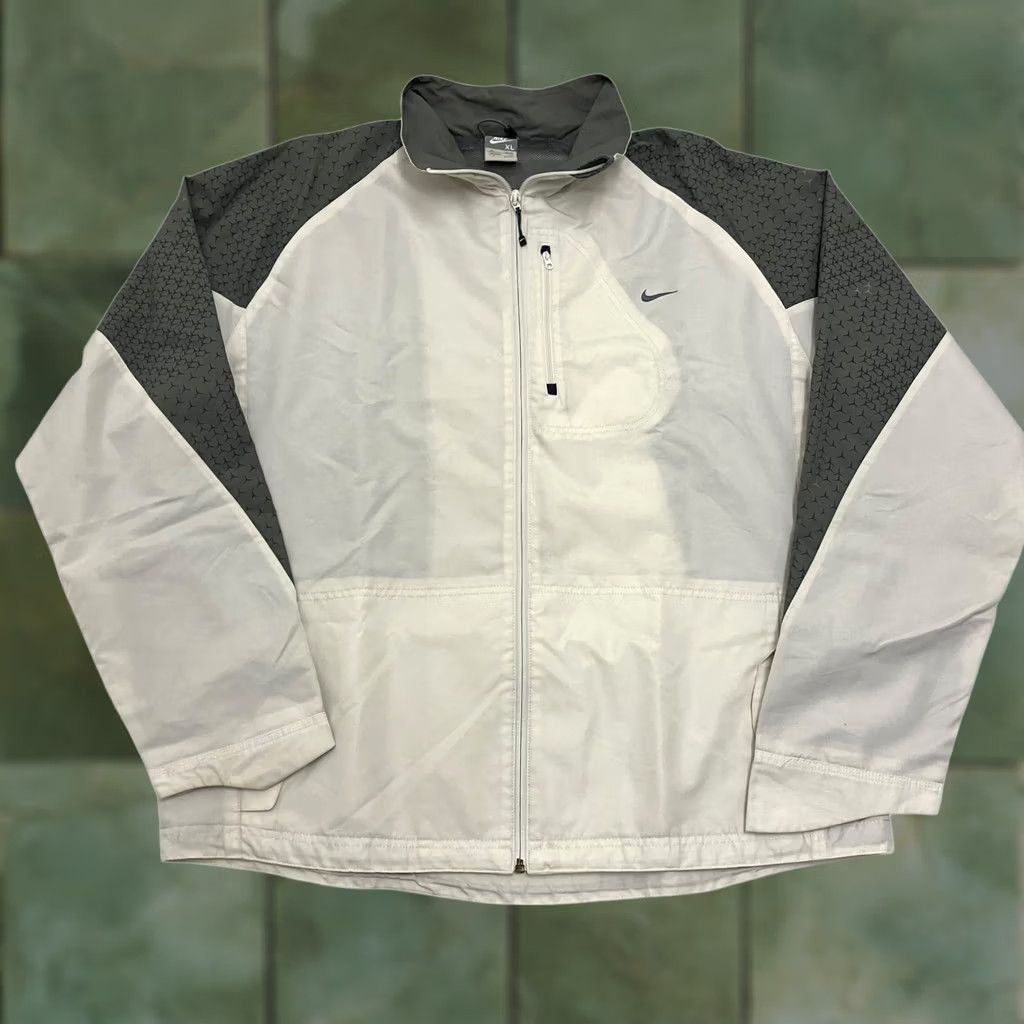 Nike Nike Air Windbreaker Jacket Mens XL Grey White Full Zip Lightweight Size US XL / EU 56 / 4 - 1 Thumbnail