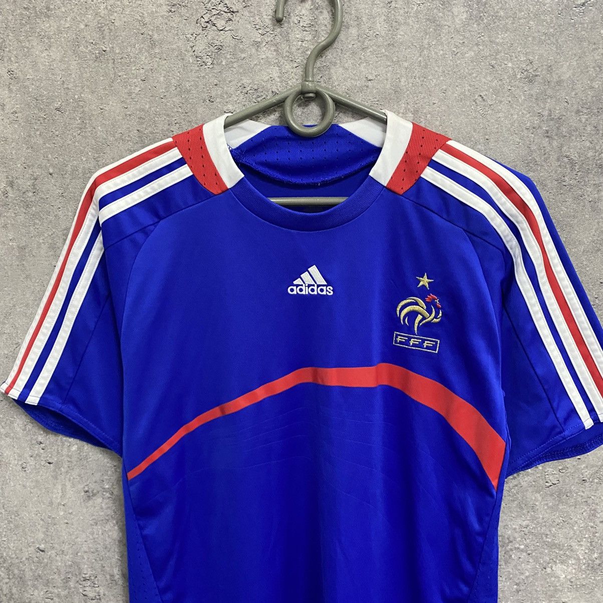 Adidas Adidas France 2007-08 vintage football jersey home T-Shirt Size US M / EU 48-50 / 2 - 5 Thumbnail