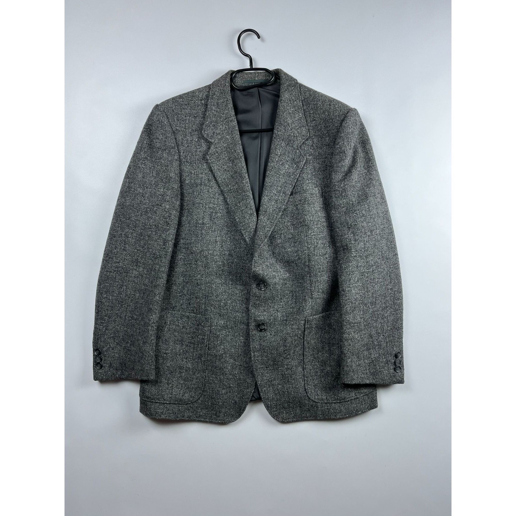 Harris Tweed × Vintage Harris Tweed Gray Wool Blazer Classic Fit Size 40R - 1 Thumbnail