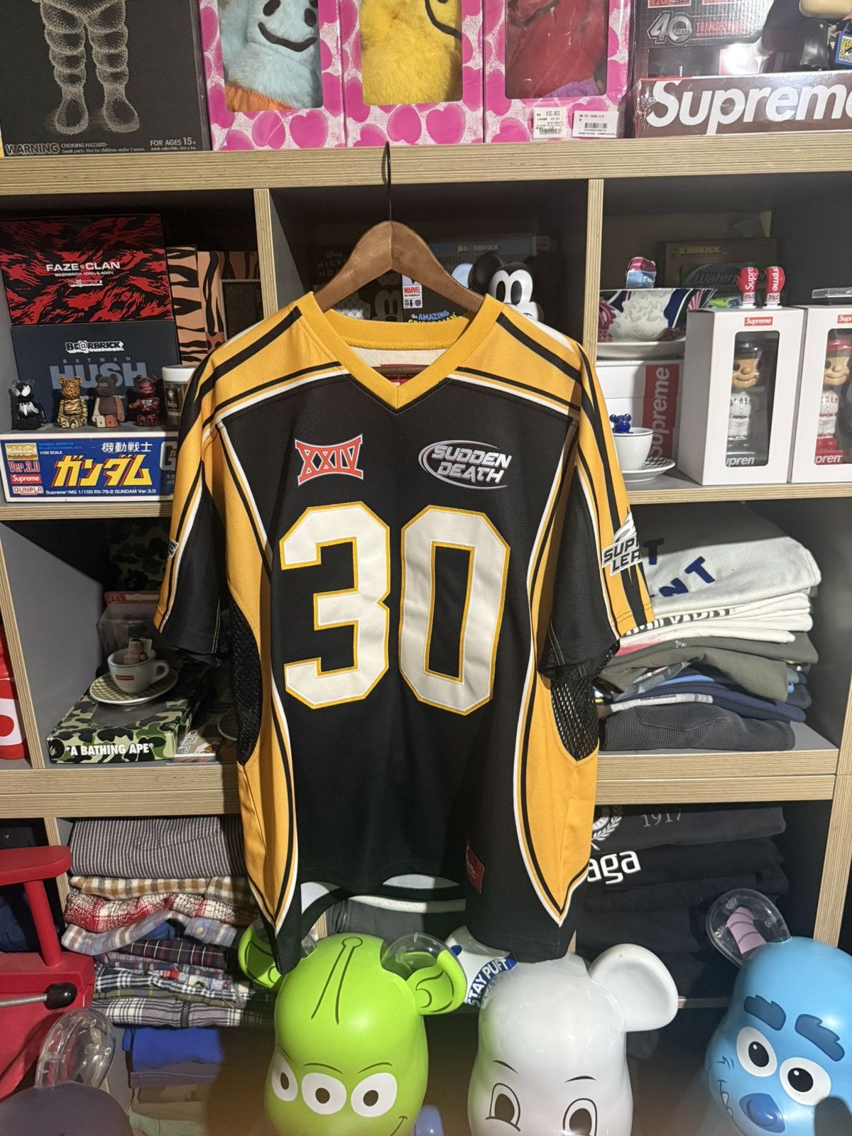 Supreme Supreme Black/Yellow Sudden Death Football Jersey Size US L / EU 52-54 / 3 - 1 Thumbnail