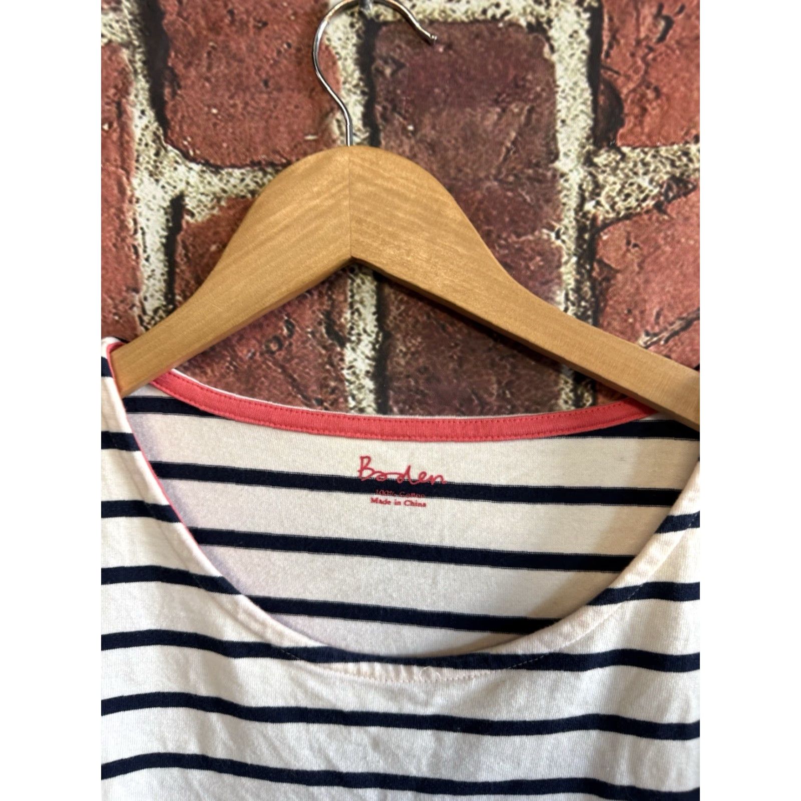 Boden Boden Womens Striped T-Shirt Long Sleeve Shirt Size L White Adults Size L / US 10 / IT 46 - 3 Thumbnail