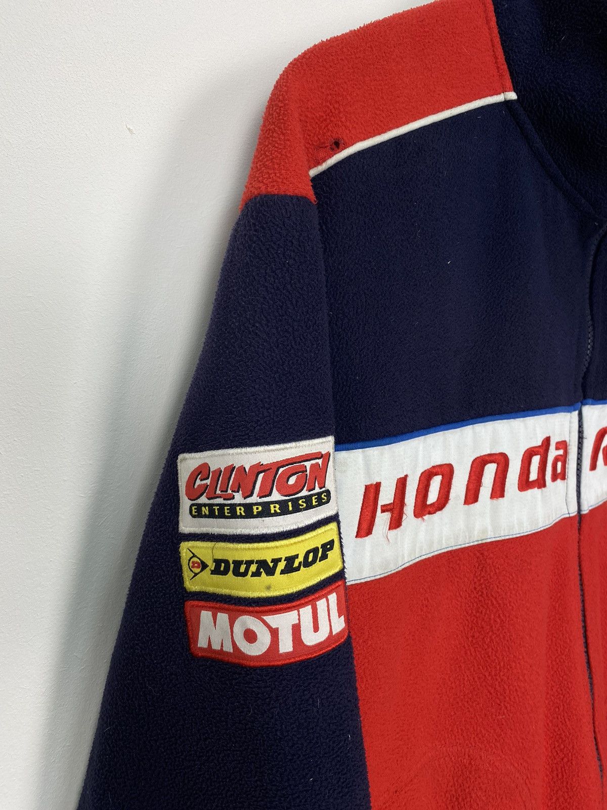 Honda Honda Racing TT Legends Mens Jacket Fleece Navy/Red Sz Large Size US L / EU 52-54 / 3 - 6 Thumbnail