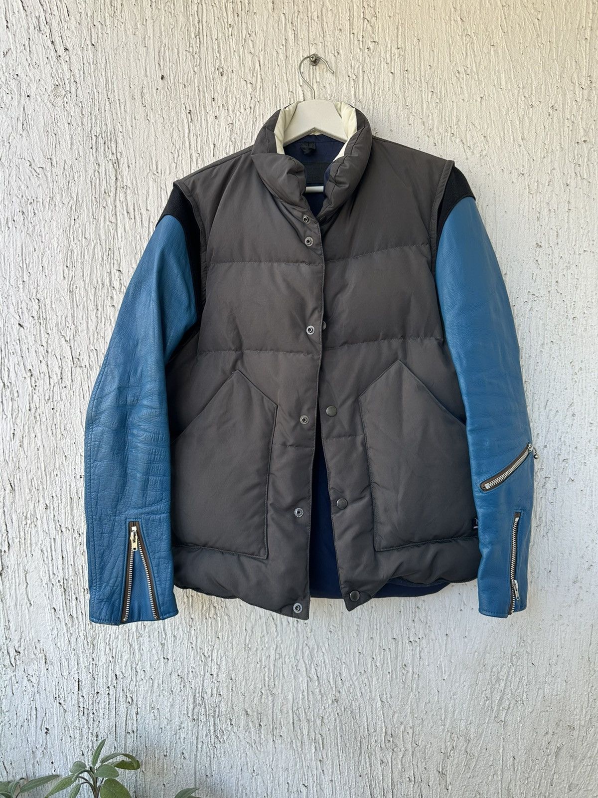 Undercover Leather Sleeve Down Jacket Size US M / EU 48-50 / 2 - 3 Thumbnail