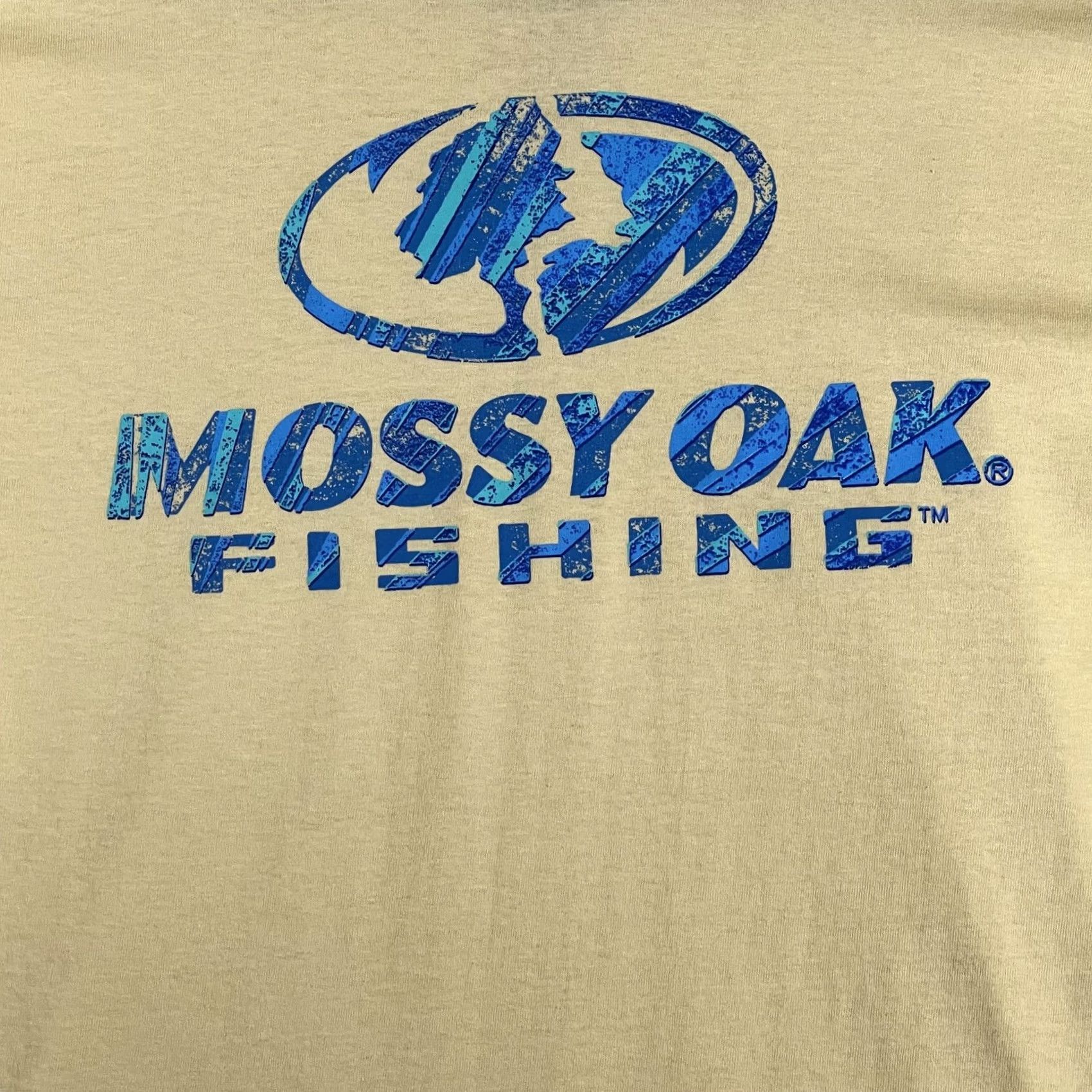 Vintage Mossy Oak Shirt Mens L Yellow Fishing Logo Graphic Short Sleeve Tee Size US L / EU 52-54 / 3 - 4 Thumbnail