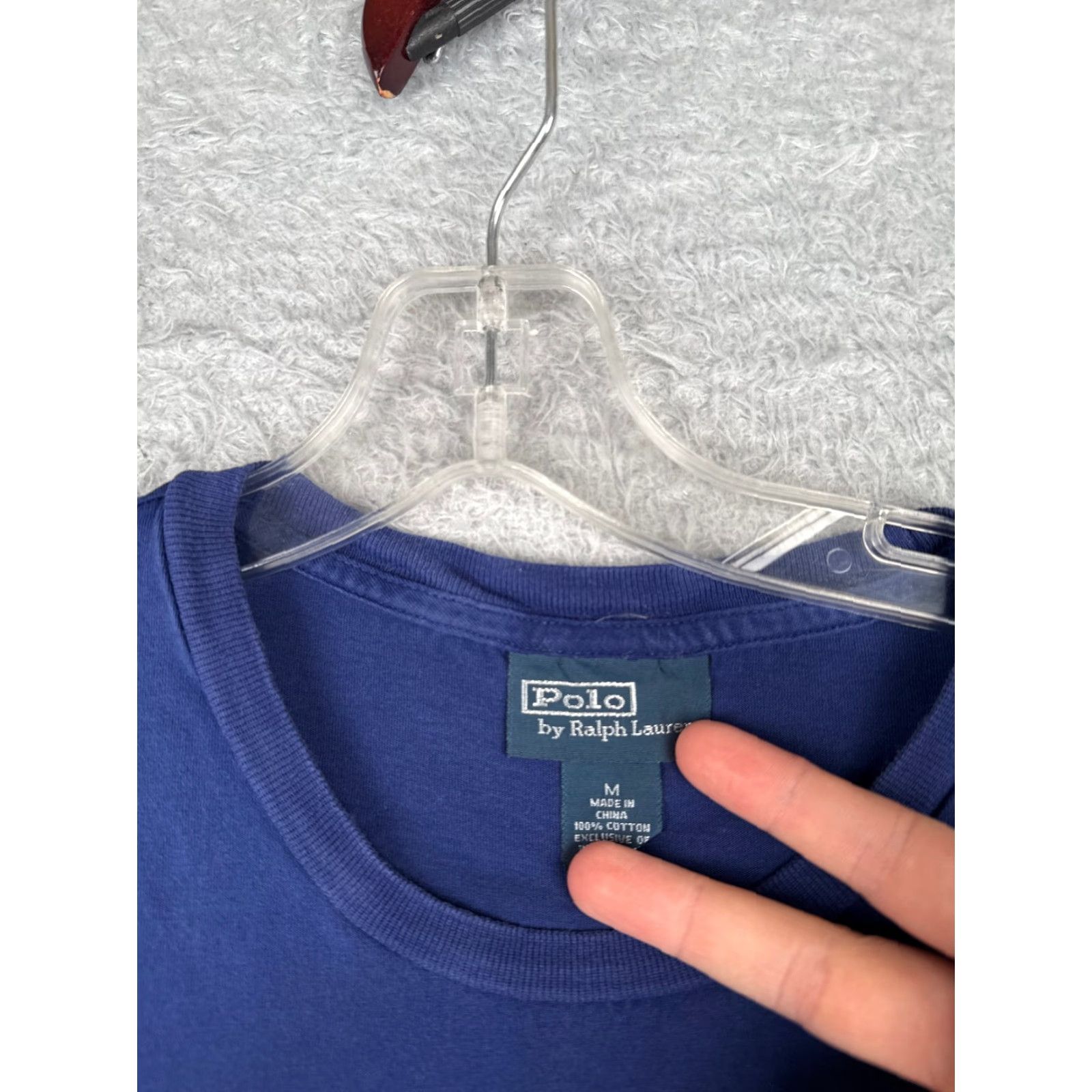 Ralph Lauren Polo Ralph Lauren Shirt Men Medium Blue 100% Cotton Crew Neck Short Sleeve Size US M / EU 48-50 / 2 - 7 Thumbnail