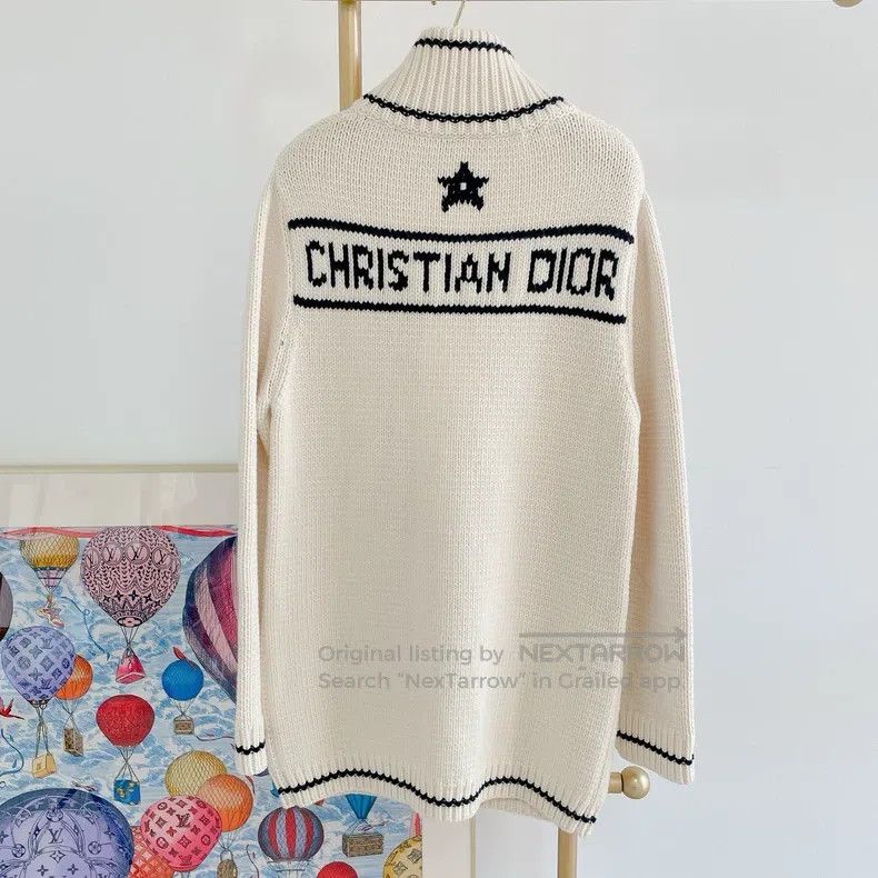 Dior Dior Beige knitted cardigan coat Size XS / US 0-2 / IT 36-38 - 2 Thumbnail