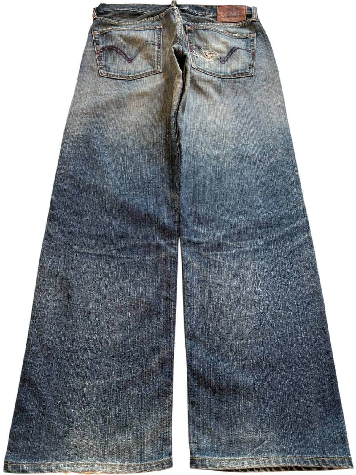 Levi's Vintage 90s Levis 503 Mud Wash Distressed Loose Baggy Jeans Size US 32 / EU 48 - 2 Thumbnail