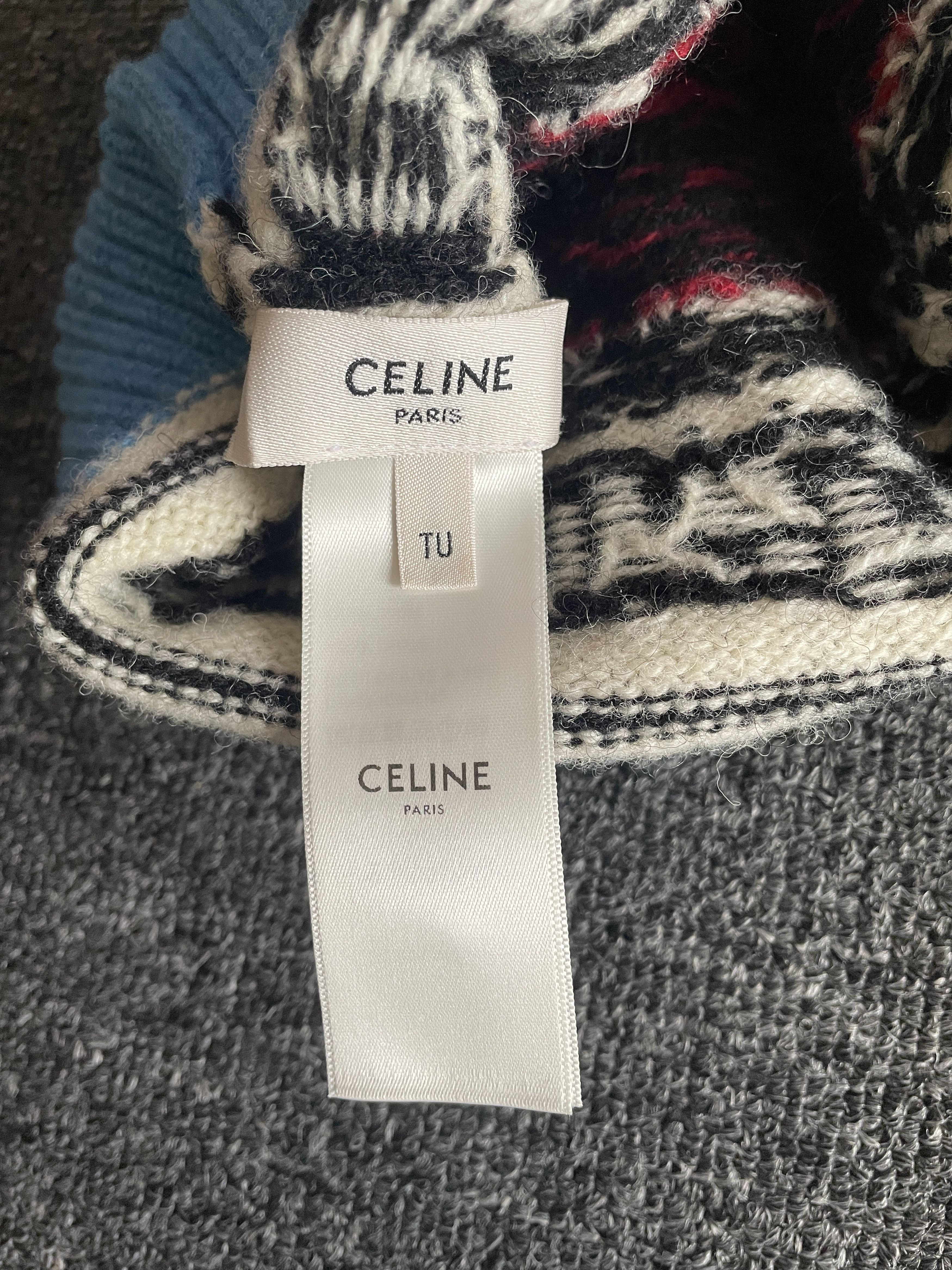 Celine celine unisex runway wool knit cap/hats Size ONE SIZE - 3 Thumbnail