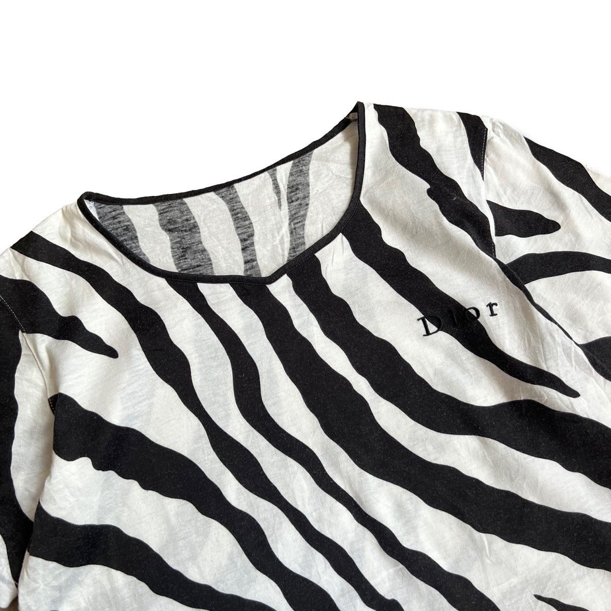 Christian Dior Monsieur Dior Zebra Shirt Size M / US 6-8 / IT 42-44 - 2 Thumbnail