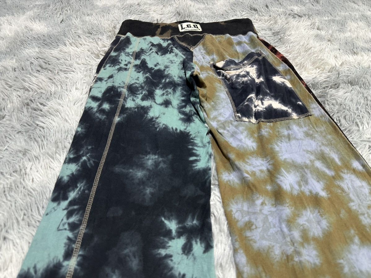 Le Grande Bleu (L.G.B.) 🔥Y2K Rare Archived L.G.B. Boxer Tie Dye Super Flared Pants Size US 30 / EU 46 - 2 Thumbnail