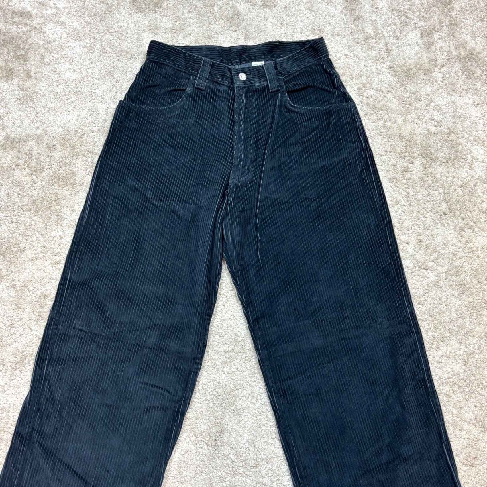 Vintage VINTAGE 90s Hi Cutline Corduroy Baggy Skate Wide Leg Pants Men 30x31 Blue Corduroy NWT 30 Mens Size US 30 / EU 46 - 4 Thumbnail