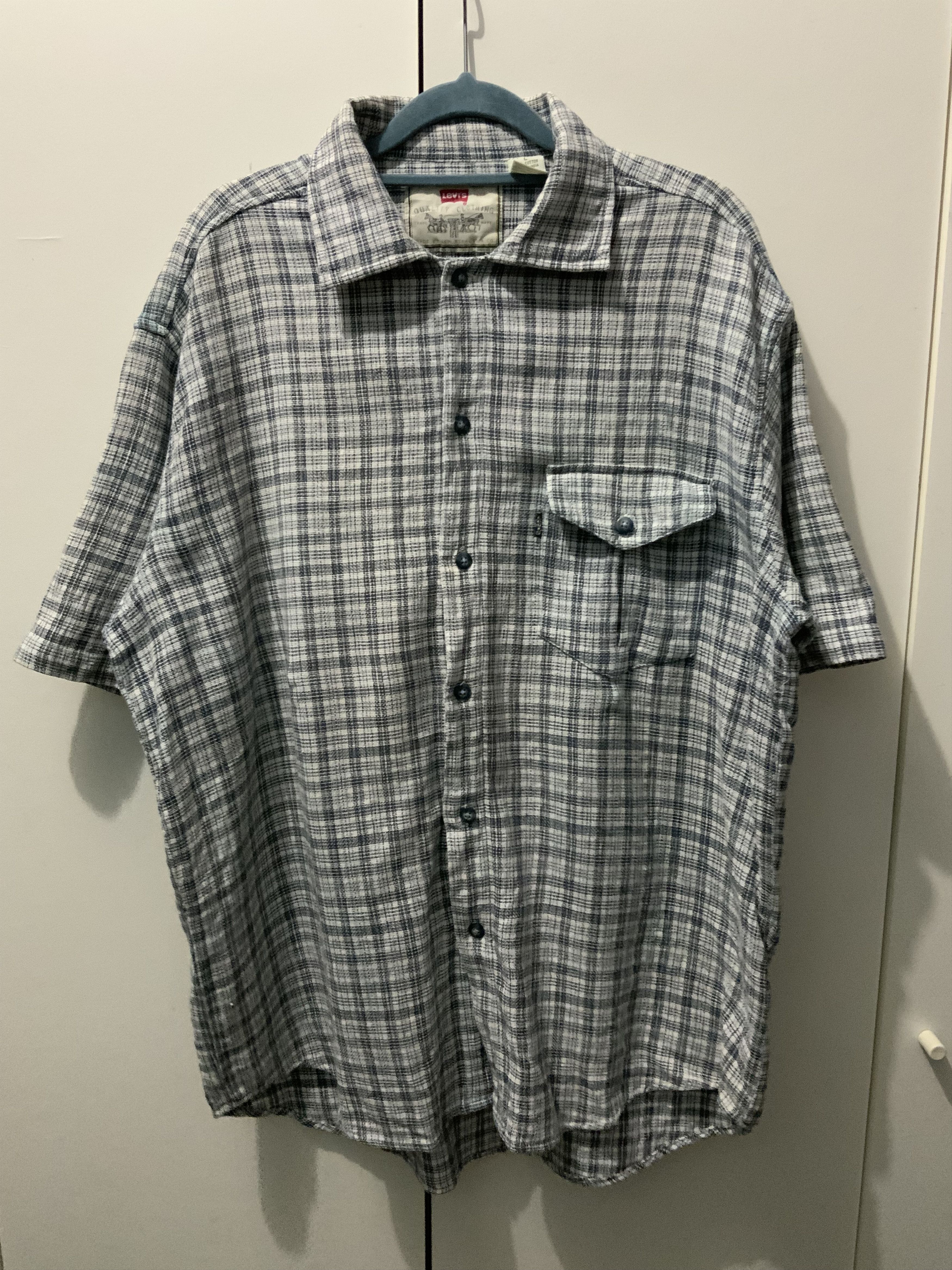 Levi's Levi’s Checked Collar Camp Shirt Size US L / EU 52-54 / 3 - 1 Thumbnail