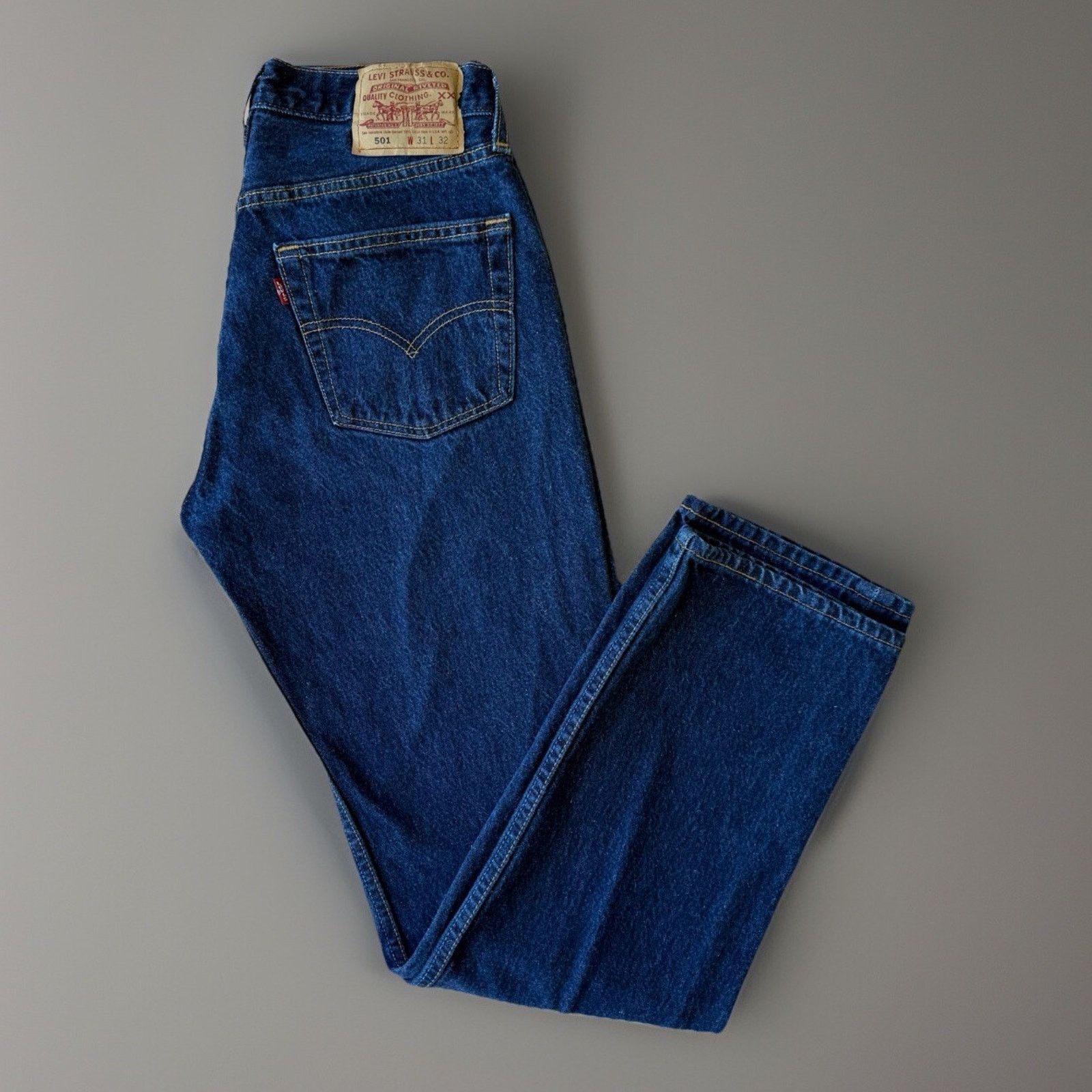 Levi's × Vintage Vintage Levis 501 Jeans 28 Blue Made In USA 90s Straight Leg Size US 28 / EU 44 - 1 Thumbnail