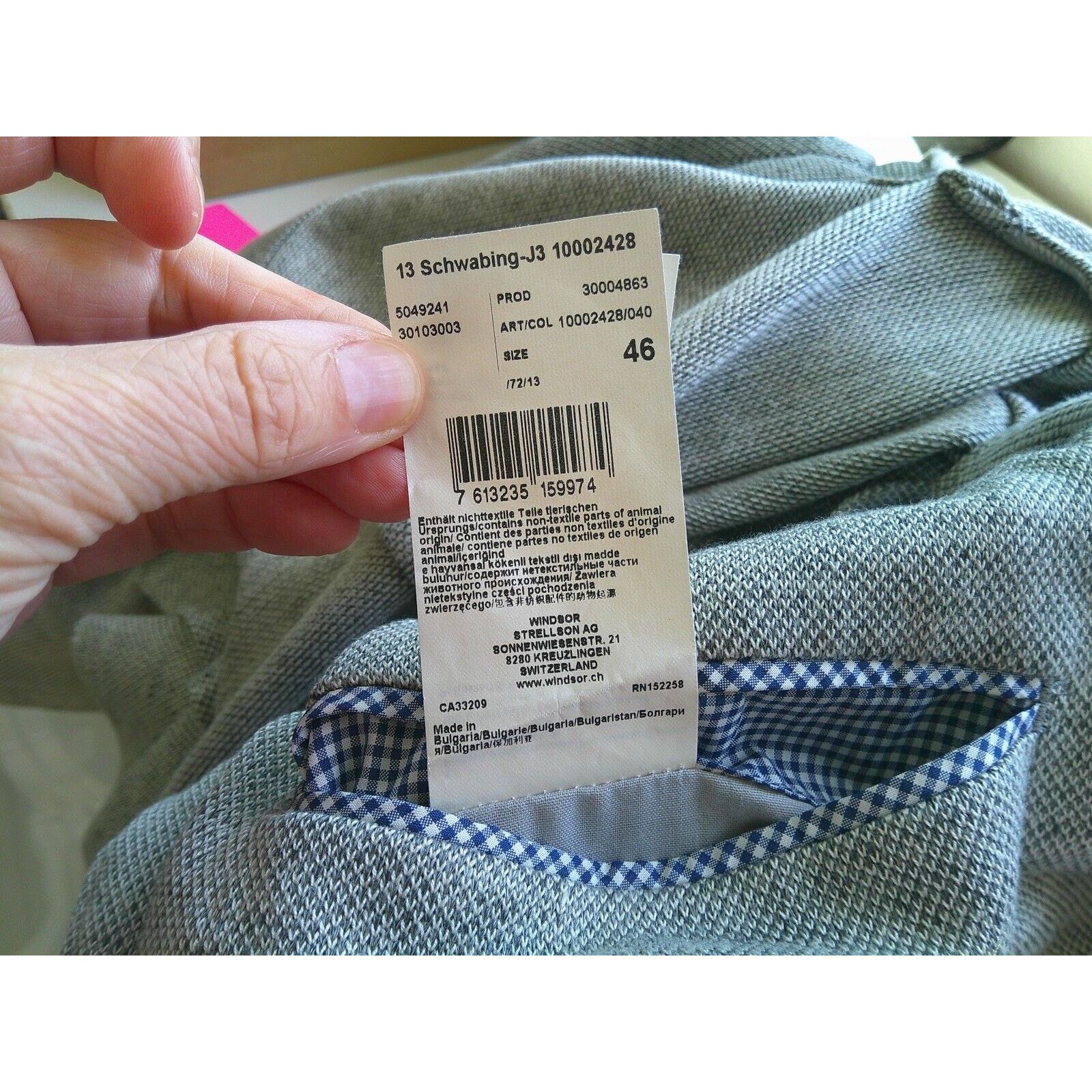 Other Windsor Blue Tweed Sage Green Suede Trim Jacket 46 Size US S / EU 44-46 / 1 - 12 Thumbnail
