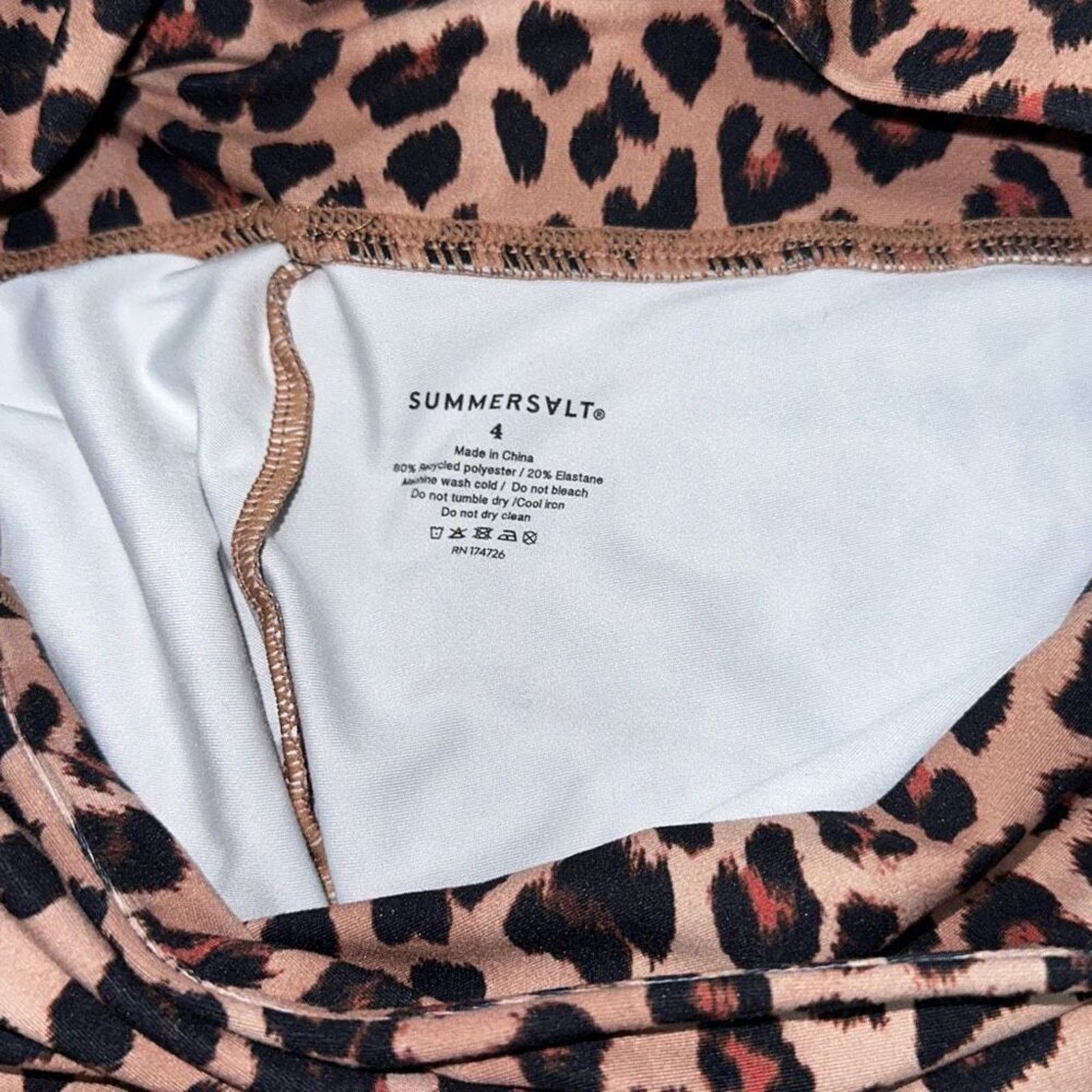 Other Summer Salt Animal Print Cheetah Leggings | Sz 4 Size 27" / US 4 / IT 40 - 4 Thumbnail