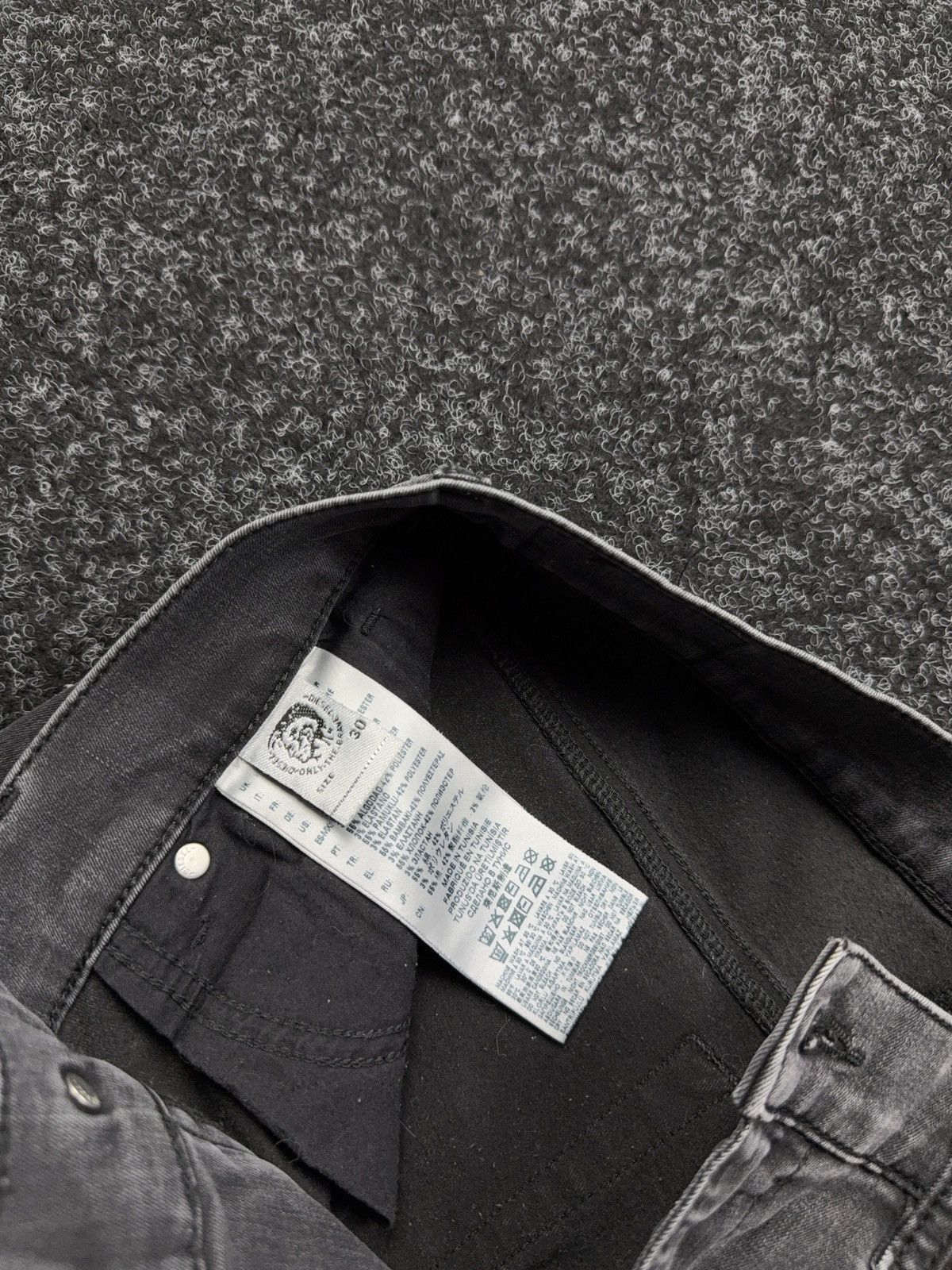 Diesel Luxury 00s Diesel D-Roisin Grey Wash Super Skinny Y2K Jeans Size 30" / US 8 / IT 44 - 10 Thumbnail