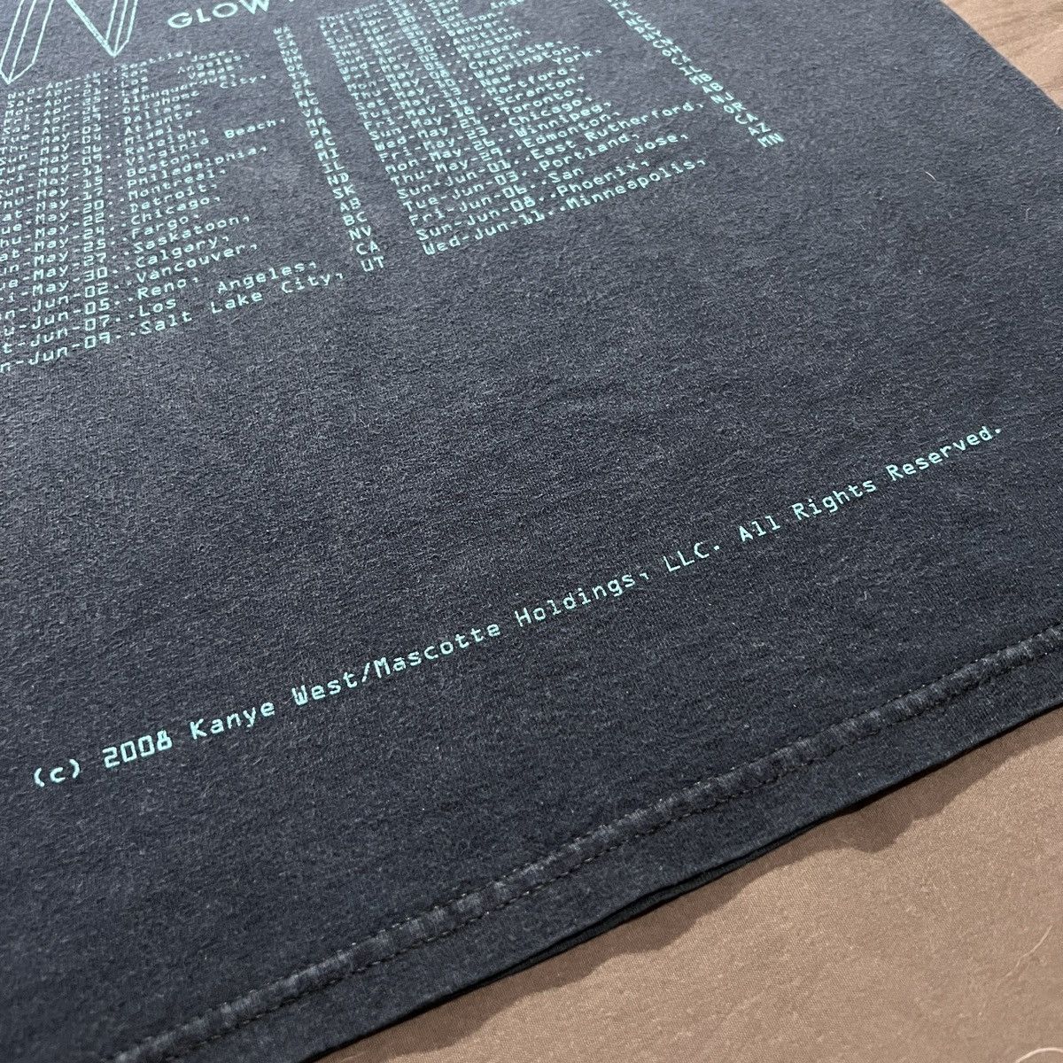 Rap Tees Vintage Y2K Kanye West Glow In The Dark Tour Promo Tee Faded Size US S / EU 44-46 / 1 - 7 Thumbnail