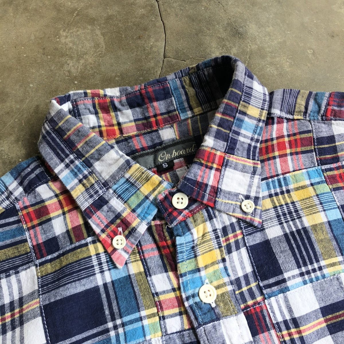 Sugar Cane 2000s Onboard Patchwork Madrass Shirt Japanese Kapital Style Size US S / EU 44-46 / 1 - 11 Thumbnail