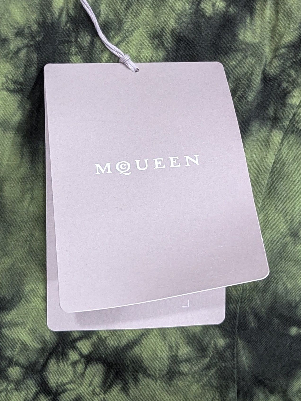 Alexander McQueen Alexander McQueen Skull Patch Tie-Dye T-Shirt Green Large Size US L / EU 52-54 / 3 - 6 Thumbnail