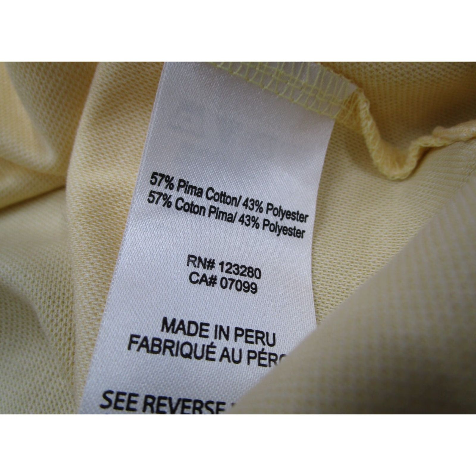 TravisMathew Travis Mathew Polo Shirt Mens Extra Large Yellow Pit Boss Pima Logo Golf Size US XL / EU 56 / 4 - 4 Thumbnail