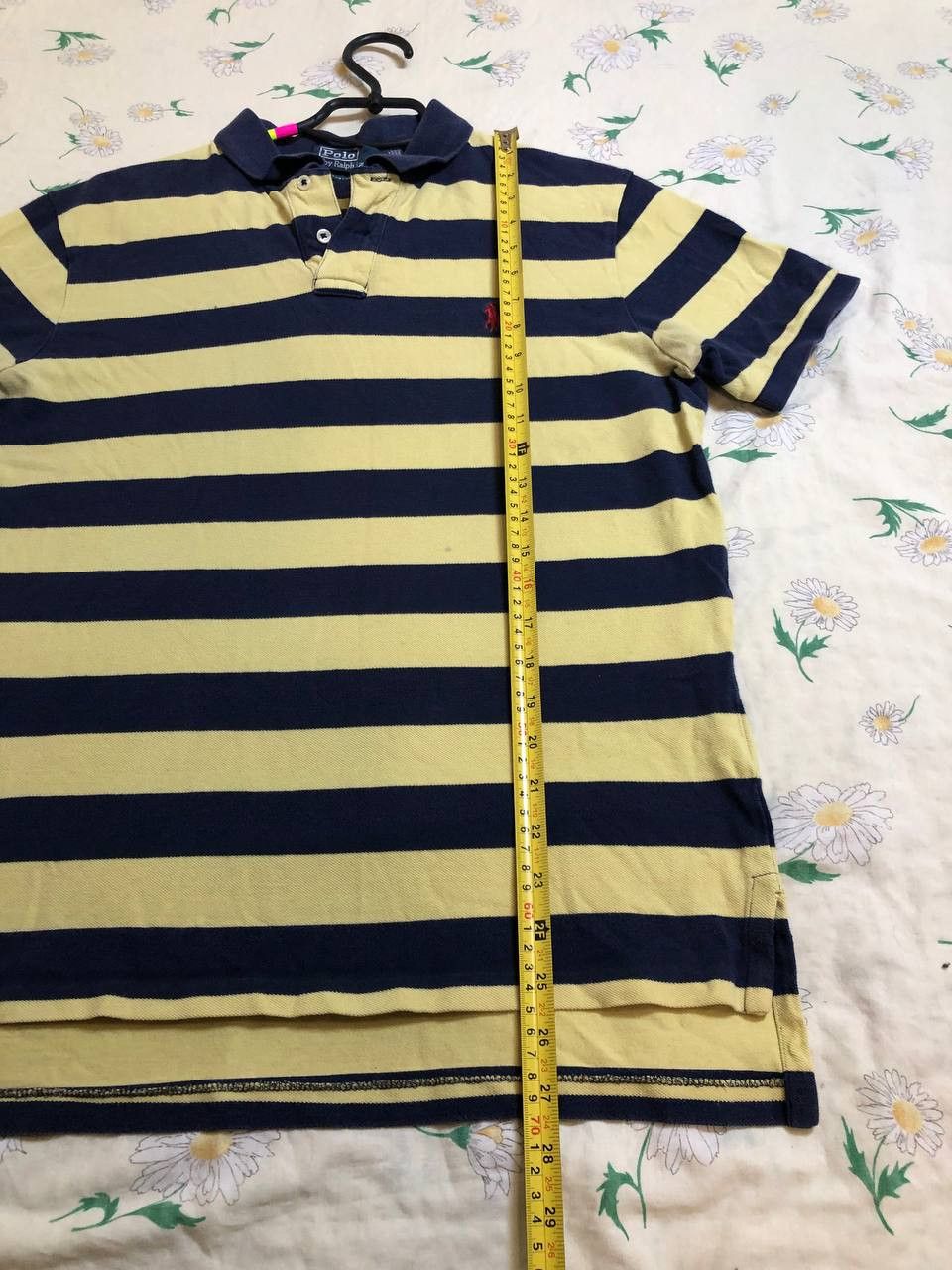 Polo Ralph Lauren Polo Ralph Lauren Blue and Yellow Striped Short Sleeve Size US L / EU 52-54 / 3 - 5 Thumbnail