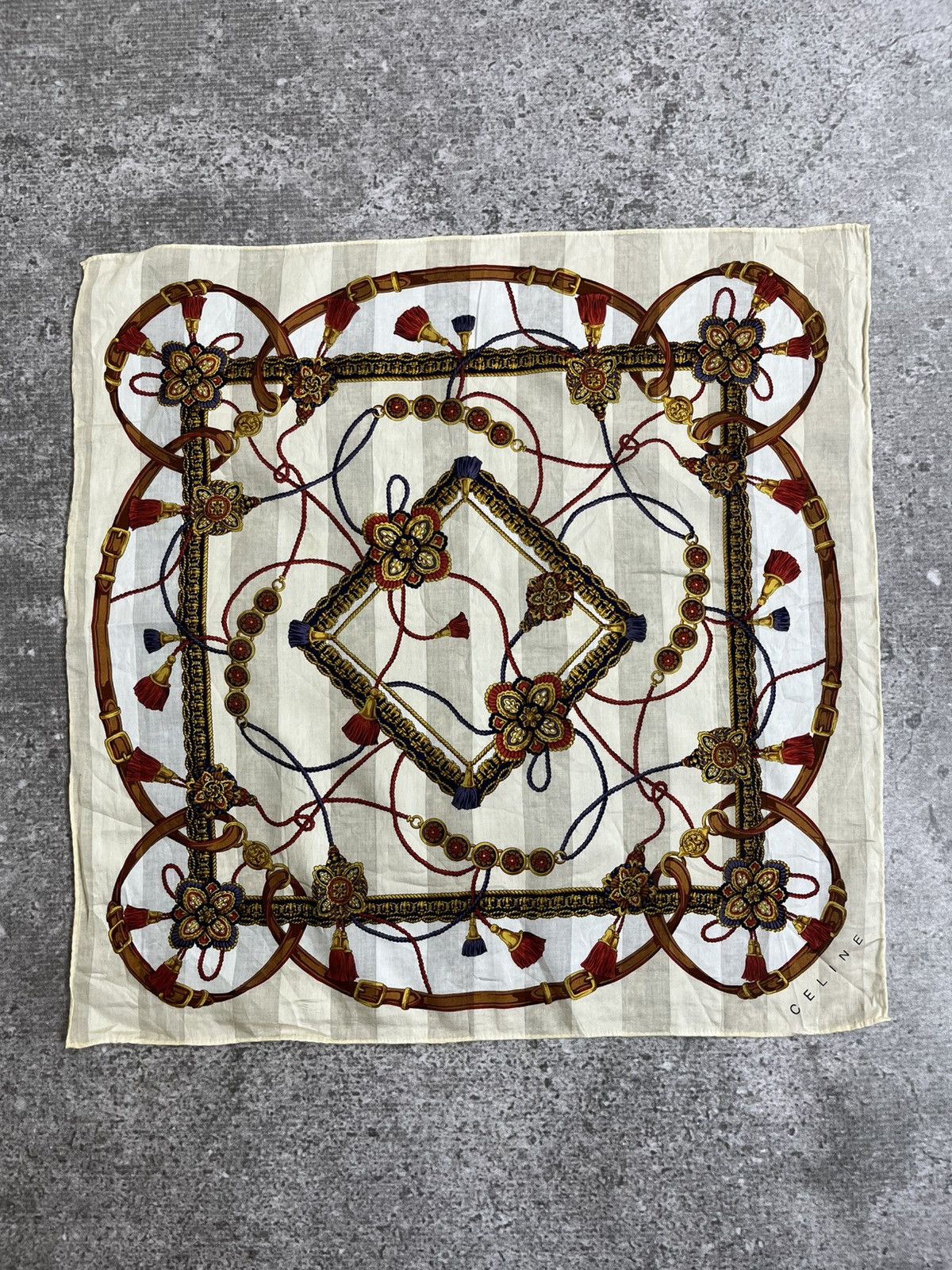 Celine Vintage Celine Handkerchief / Bandana / Neckerchief Size ONE SIZE - 1 Thumbnail