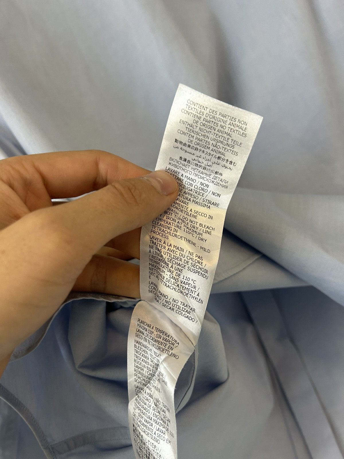 Gucci Gucci Light Blue Cotton Shirt with Embroidered “GG” Crest Size US L / EU 52-54 / 3 - 9 Thumbnail