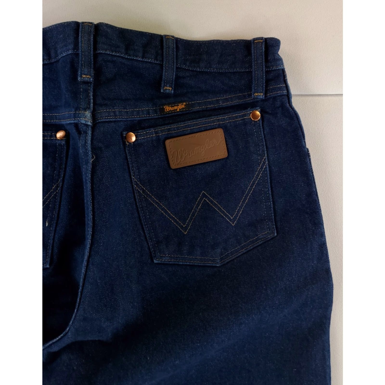 Wrangler VINTAGE Wrangler Jeans Blue Mens 32x36 90s Straight Jeans 32x35 Actual Mens Size US 32 / EU 48 - 3 Thumbnail