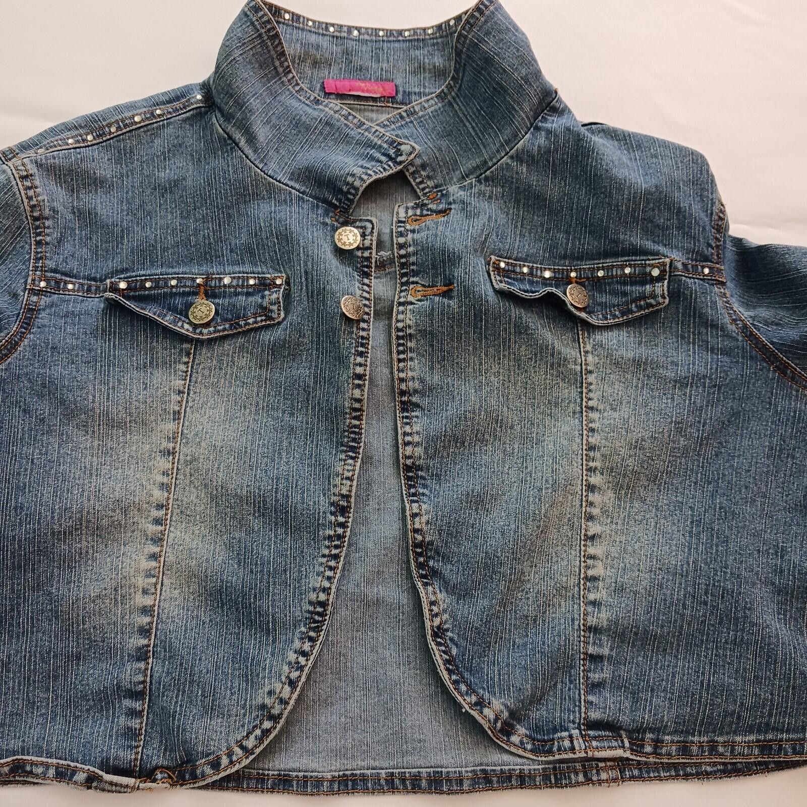 Other VTG Thalia Sodi Denim Women Jacket Jeans Blue Vest Size M Size M / US 6-8 / IT 42-44 - 6 Thumbnail