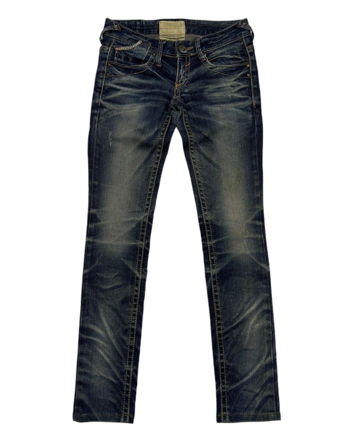 Japanese Brand 🔥Vintage Lolita Punk Skinny Jeans Washed Distressed Denim Size 27" / US 4 / IT 40 - 7 Thumbnail