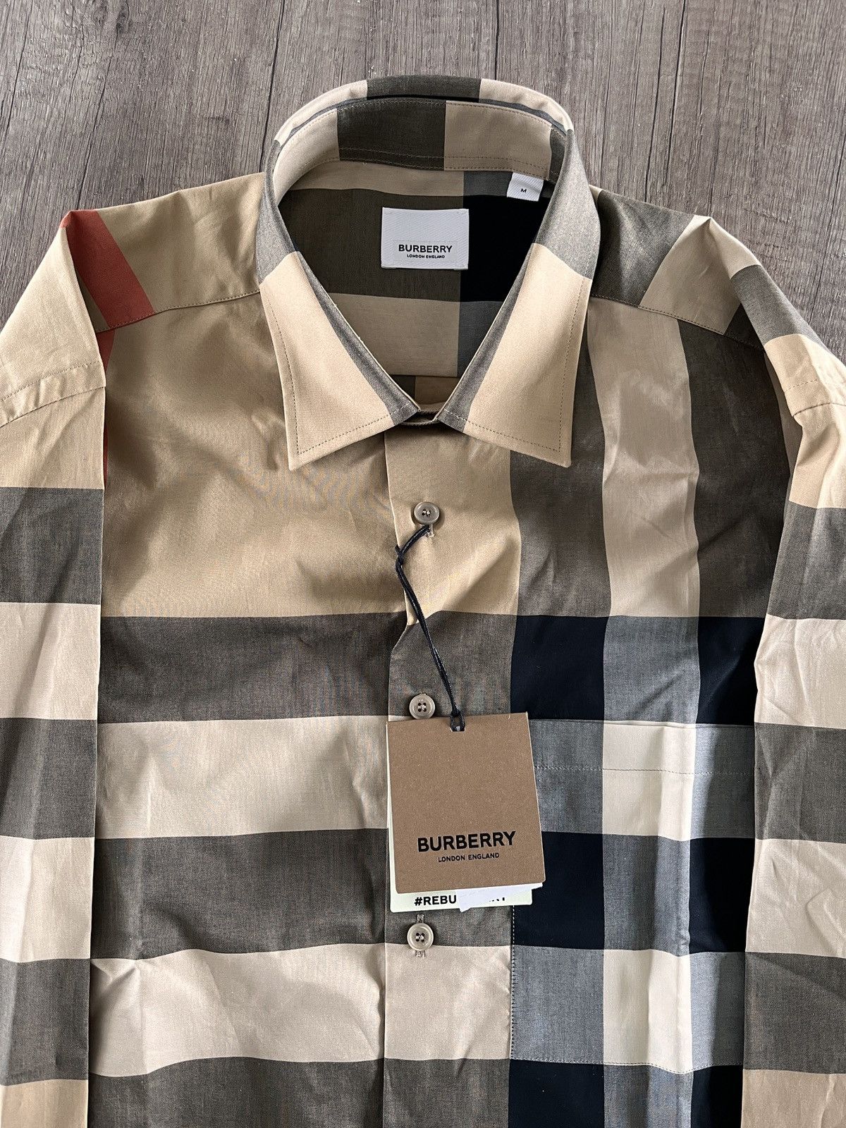 Burberry Burberry somerton love sleeved shirt Size US M / EU 48-50 / 2 - 2 Thumbnail