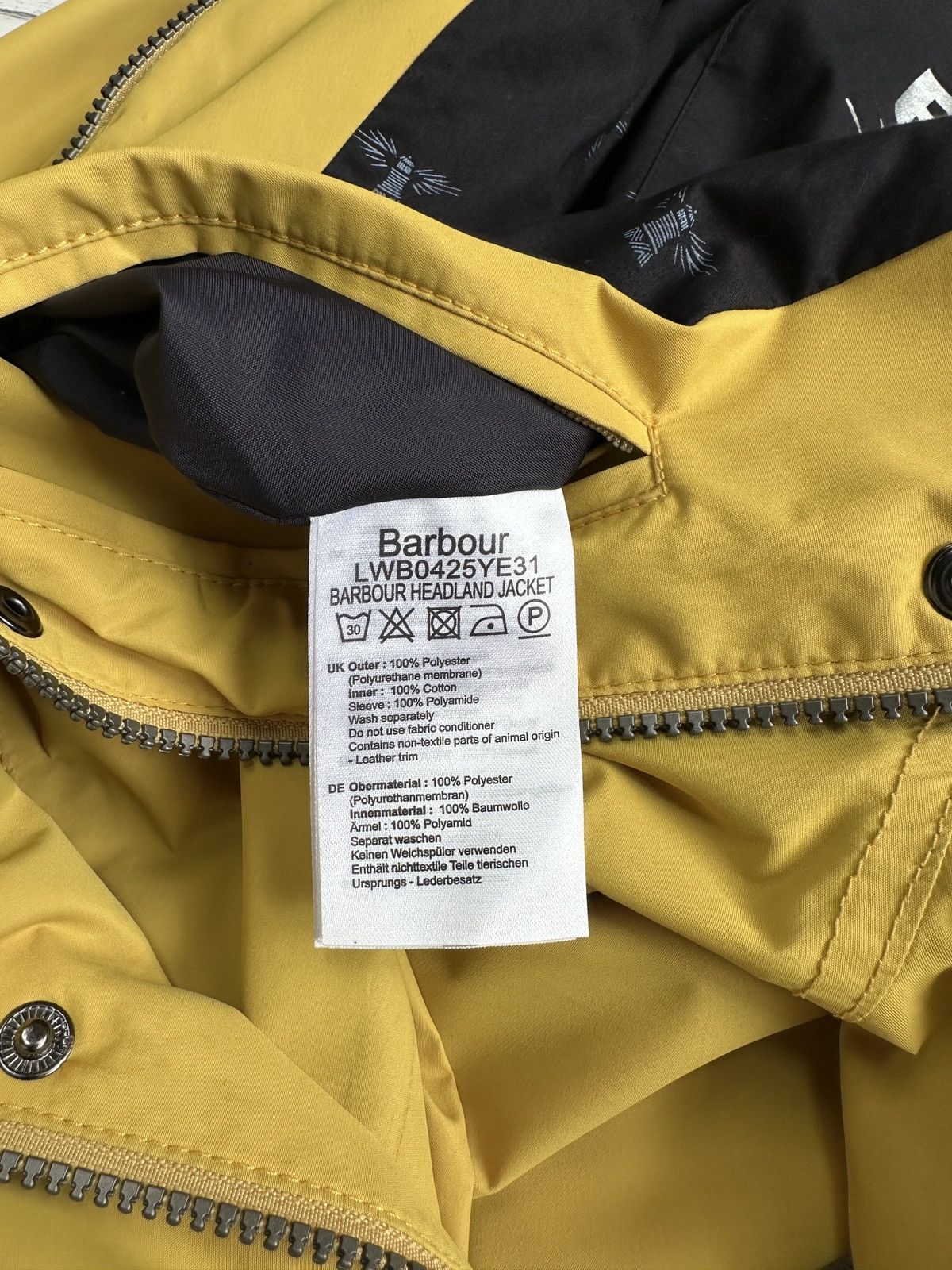 Barbour BARBOUR Headland Waterproof & Breathable Hooded Rain Jacket Size M / US 6-8 / IT 42-44 - 10 Thumbnail