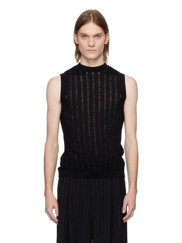 BNWT SS25 LOUIS GABRIEL NOUCHI RIBBED SLEEVENESS TANK TOP XS