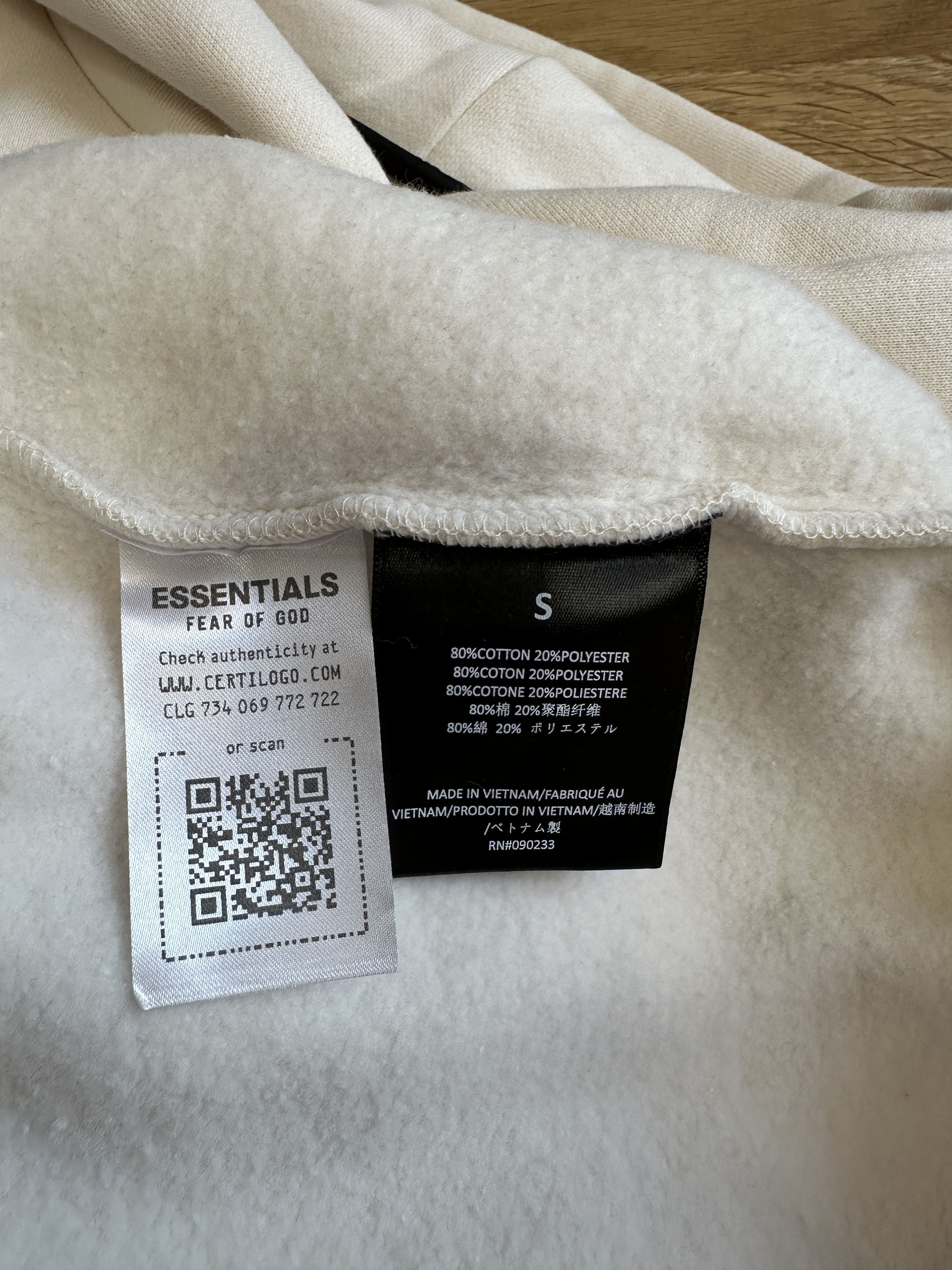 Essentials Fear of God Essentials Fleece Hoodie Shell Size US S / EU 44-46 / 1 - 4 Thumbnail
