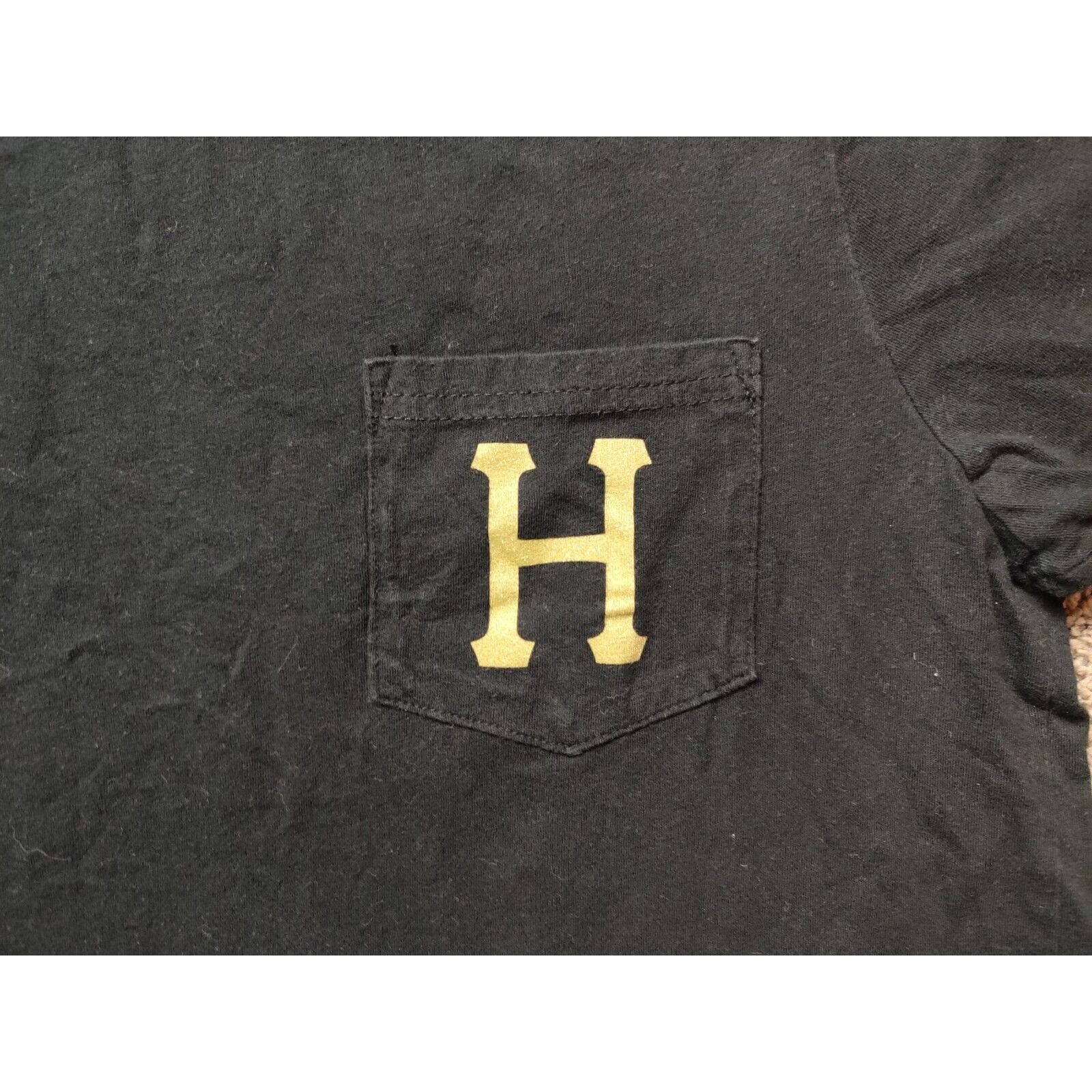 Huf HUF Shirt Adult Mens Medium Black Gold Logo Torso Pocket Size US M / EU 48-50 / 2 - 4 Thumbnail