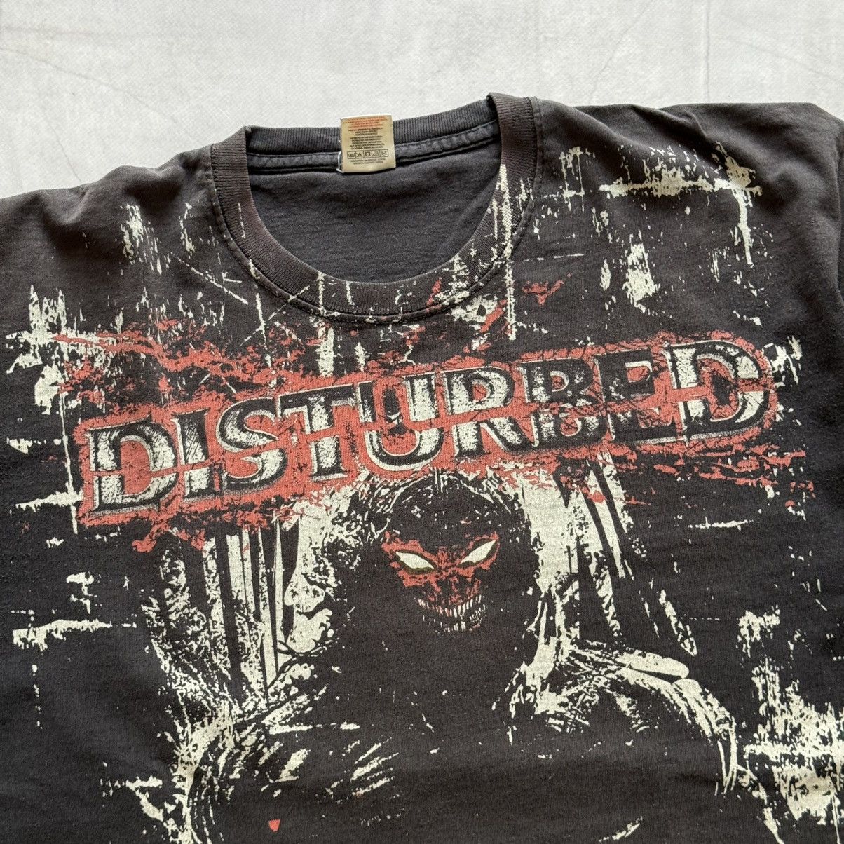 Hysteric Glamour Disturbed Big Logo Band Y2K T-shirt Tee Blood Size US XL / EU 56 / 4 - 3 Thumbnail