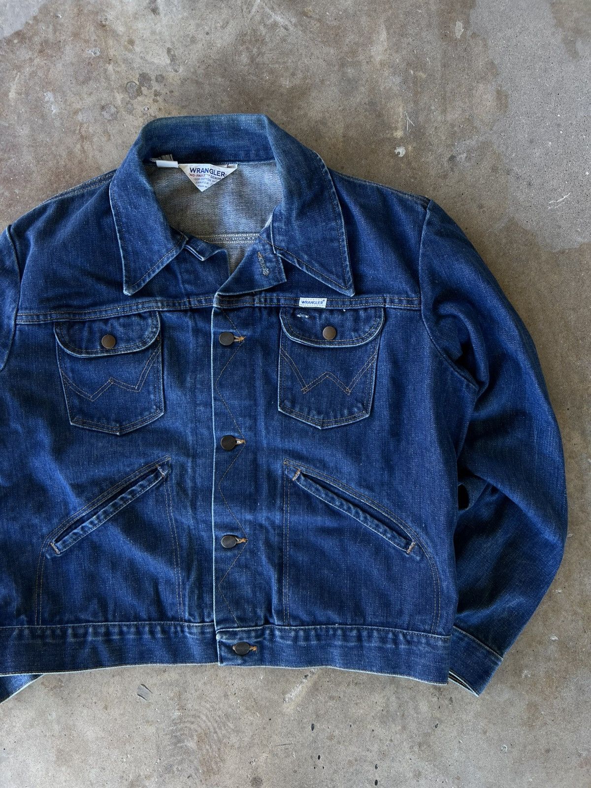 Wrangler Vintage 70’s Made in USA 🇺🇸 Wranglers Workwear Denim Jacket Size US M / EU 48-50 / 2 - 2 Thumbnail