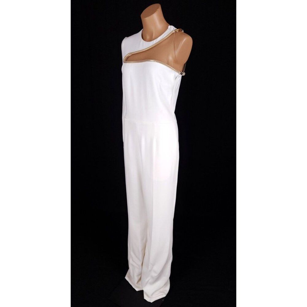 Stella McCartney Stella McCartney Lyta One-Sleeve Cutout Jumpsuit Sz 42 US 6 Size 28" / US 6 / IT 42 - 4 Thumbnail