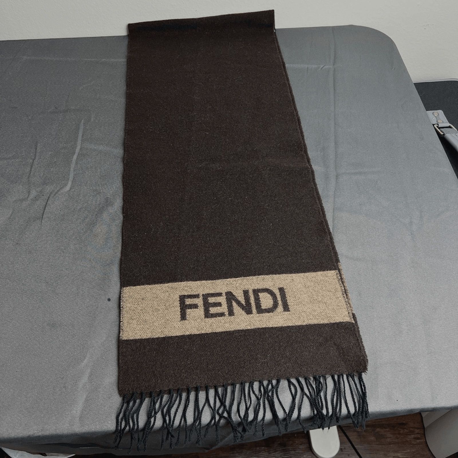 Fendi FENDI WOOL GRAPHIC SCARF Size ONE SIZE - 3 Thumbnail