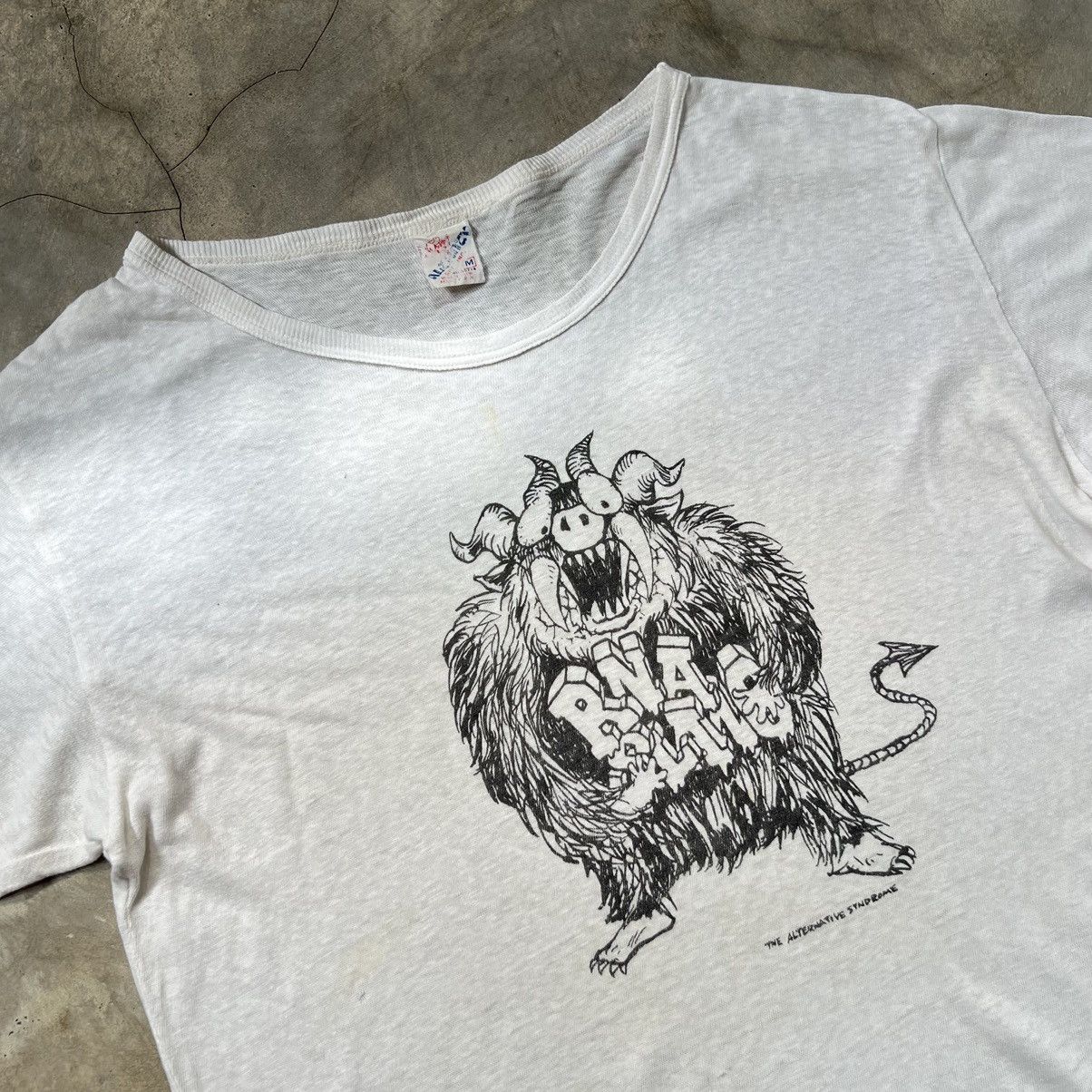 Vintage Vintage 80’s RNA Slang The Alternative Syndrome Shirt Size US M / EU 48-50 / 2 - 2 Thumbnail