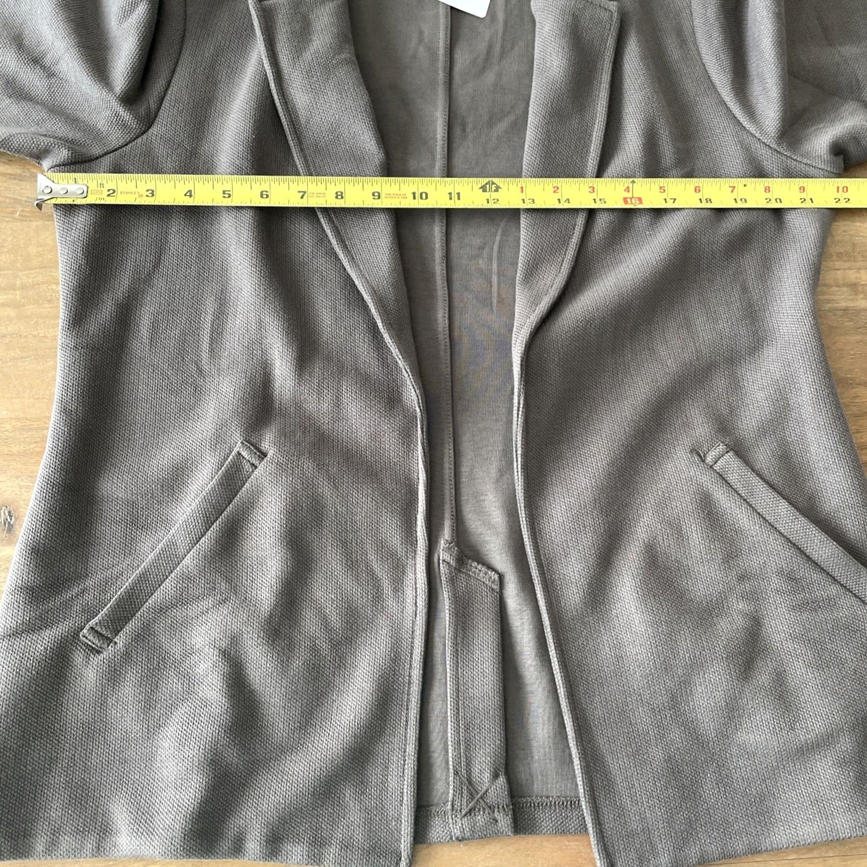 Vintage Matty M Blazer Women’s Size L Brown Knit Open Front Office Casual Workwear Vintage: No Shirt? Size L / US 10 / IT 46 - 4 Thumbnail