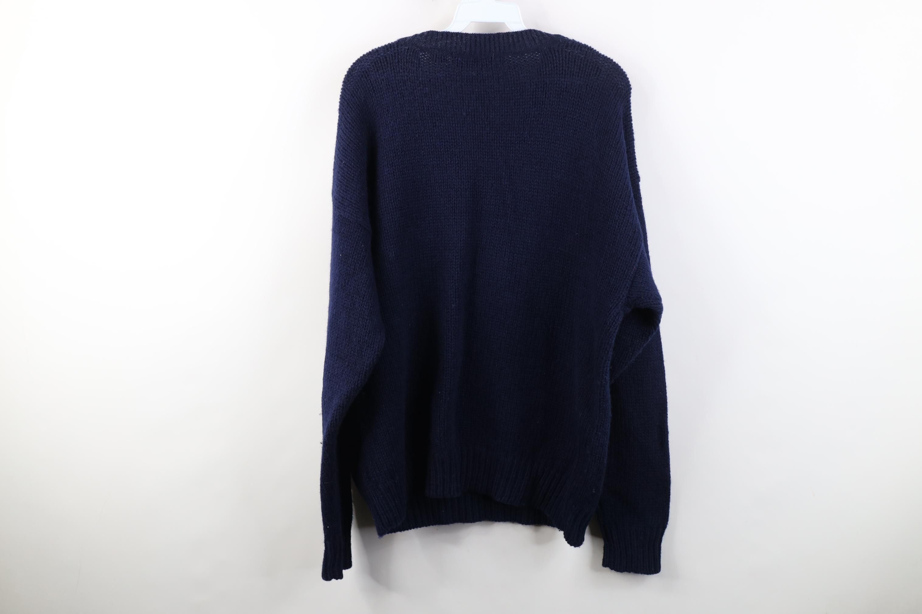 Vintage Vintage 90s Dapper Shetland Wool Fair Isle V-Neck Sweater Size US L / EU 52-54 / 3 - 8 Thumbnail