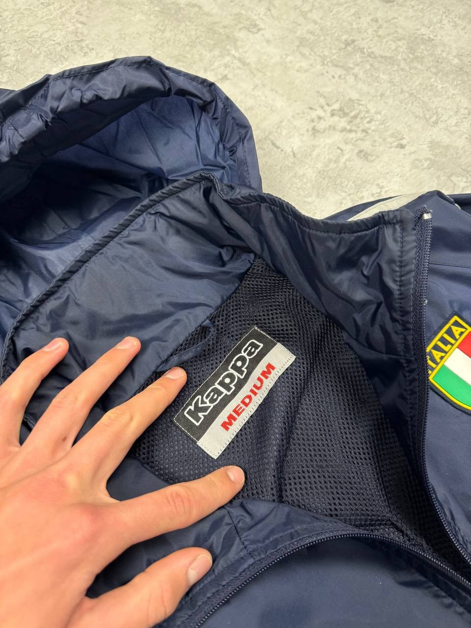 Kappa 2002 Italy World Cup Kappa Sideline Training Navy Jacket Size US M / EU 48-50 / 2 - 17 Thumbnail
