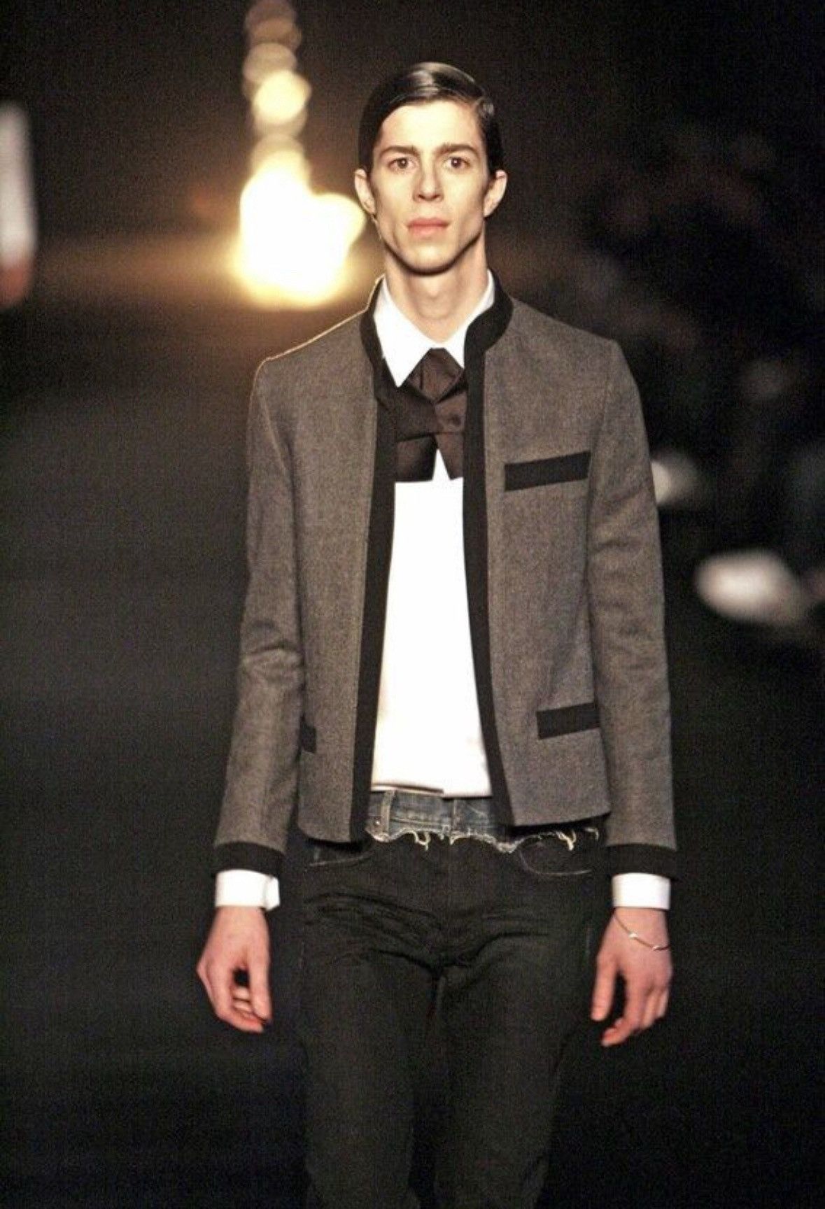 Dior dior homme AW06 cummerbund black denim “These Grey Days” Size US 28 / EU 44 - 8 Thumbnail