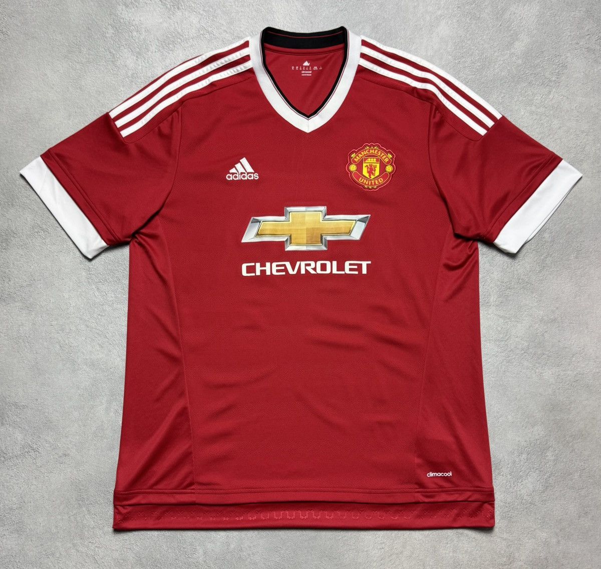 Adidas Manchester United 2015 2016 Home Shirt Soccer Jersey Adidas Size US XL / EU 56 / 4 - 1 Thumbnail